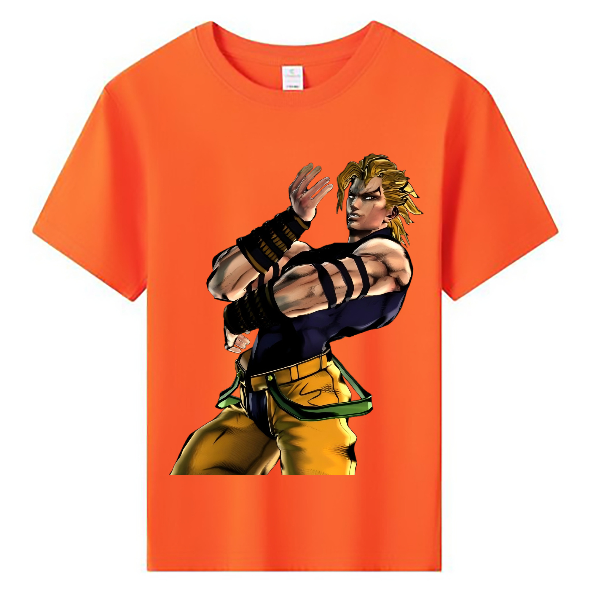 （画像用） ジョジョの奇妙な冒険 ディオ?ブランドー JoJo's Bizarre Adventure Dio Brando 綿100％キッズTシャツ（フロントプリント）
