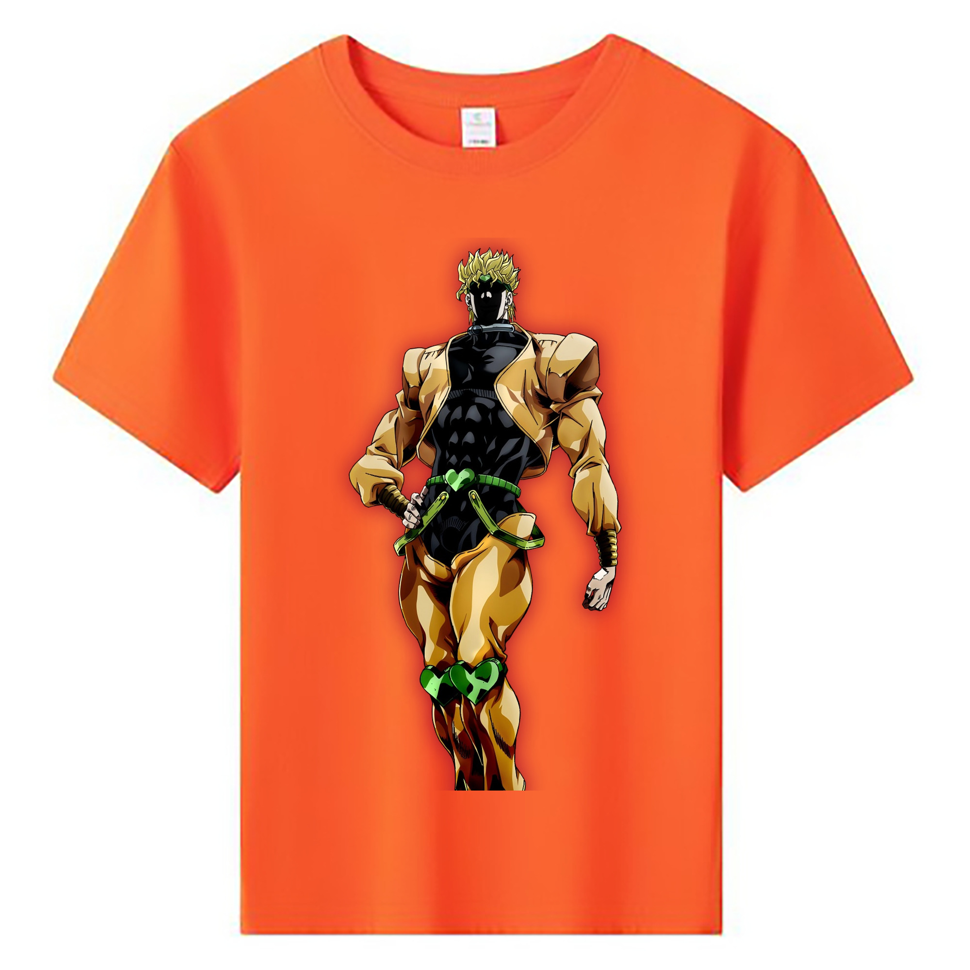 （画像用） ジョジョの奇妙な冒険 ディオ?ブランドー JoJo's Bizarre Adventure Dio Brando 綿100％キッズTシャツ（フロントプリント）