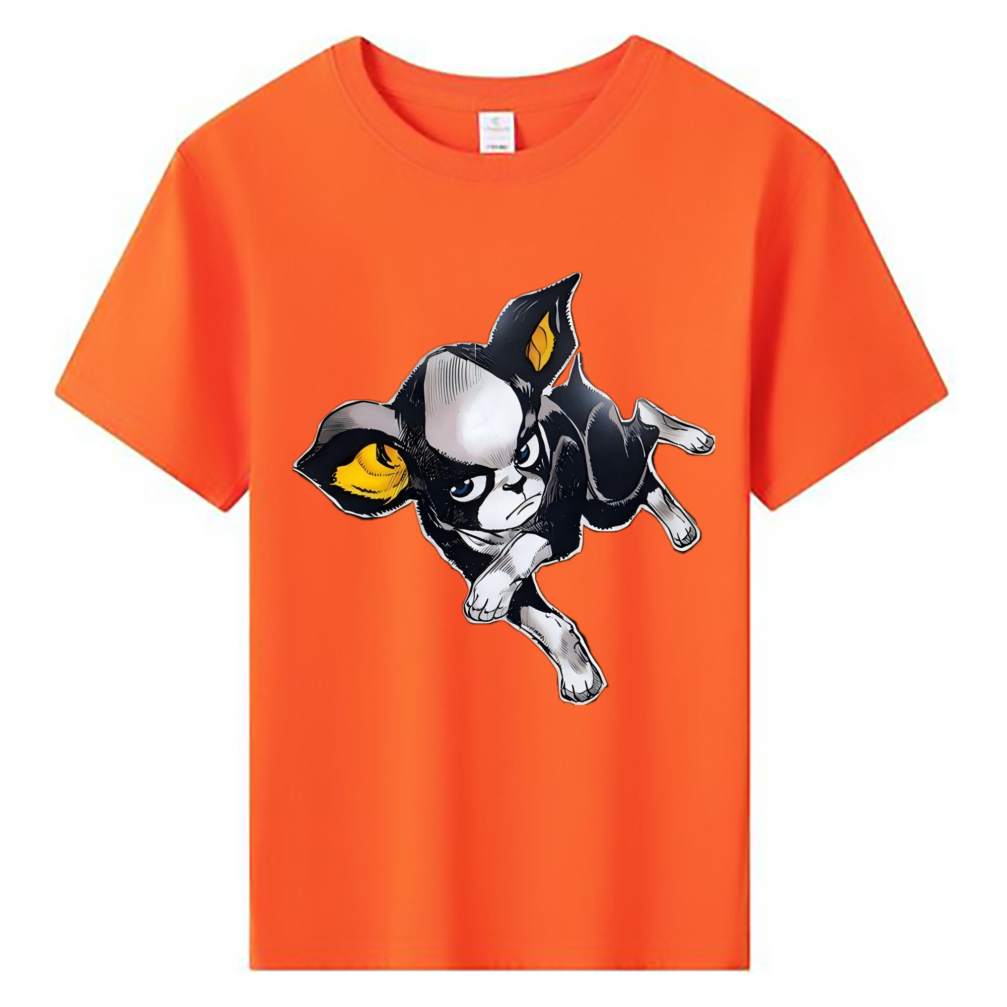 （画像用） ジョジョの奇妙な冒険 イギー JoJo's Bizarre Adventure Iggy 綿100％キッズTシャツ（フロントプリント）