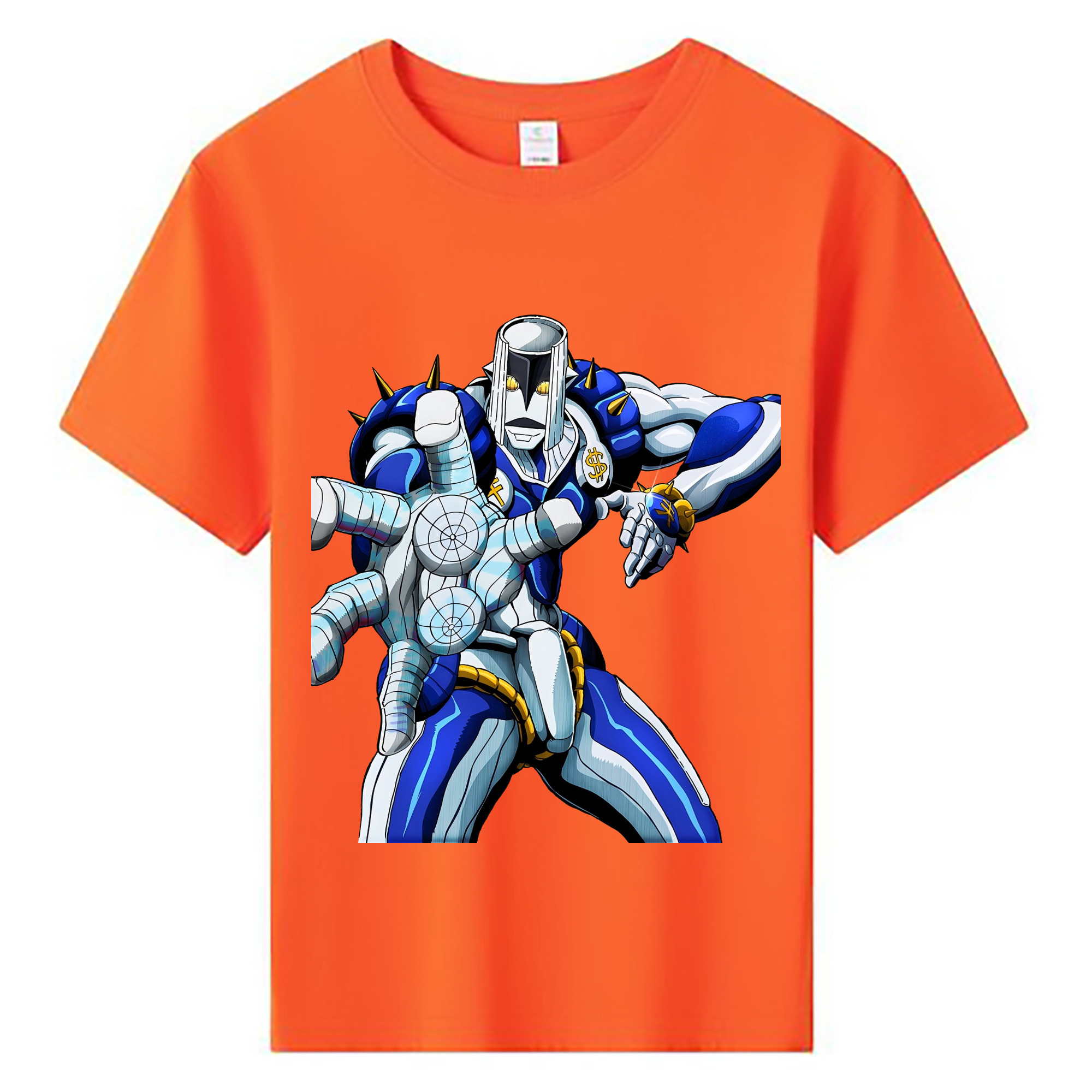 （画像用） ジョジョの奇妙な冒険 虹村億泰 にじむら おくやす JoJo's Bizarre Adventure Nijimura Okuyasu 綿100％キッズTシャツ（フロントプリント）