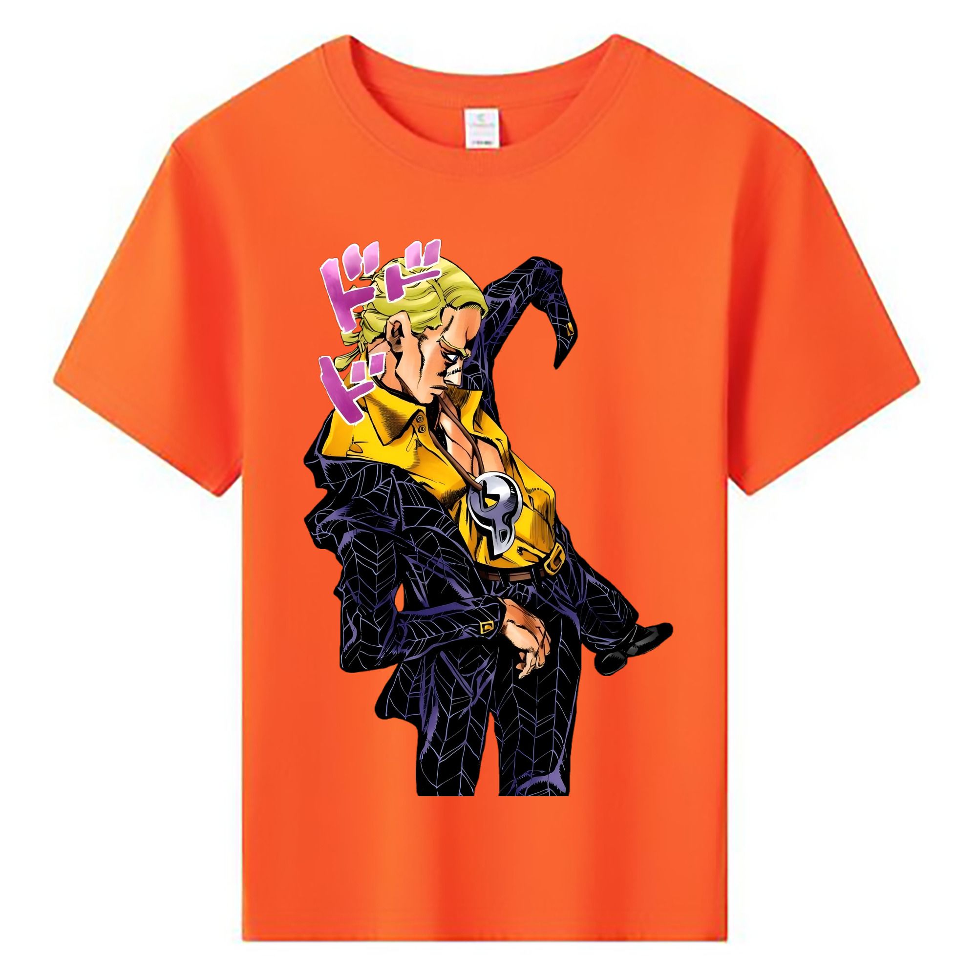（画像用） ジョジョの奇妙な冒険 プロシュート JoJo's Bizarre Adventure Prosciutto 綿100％キッズTシャツ（フロントプリント）