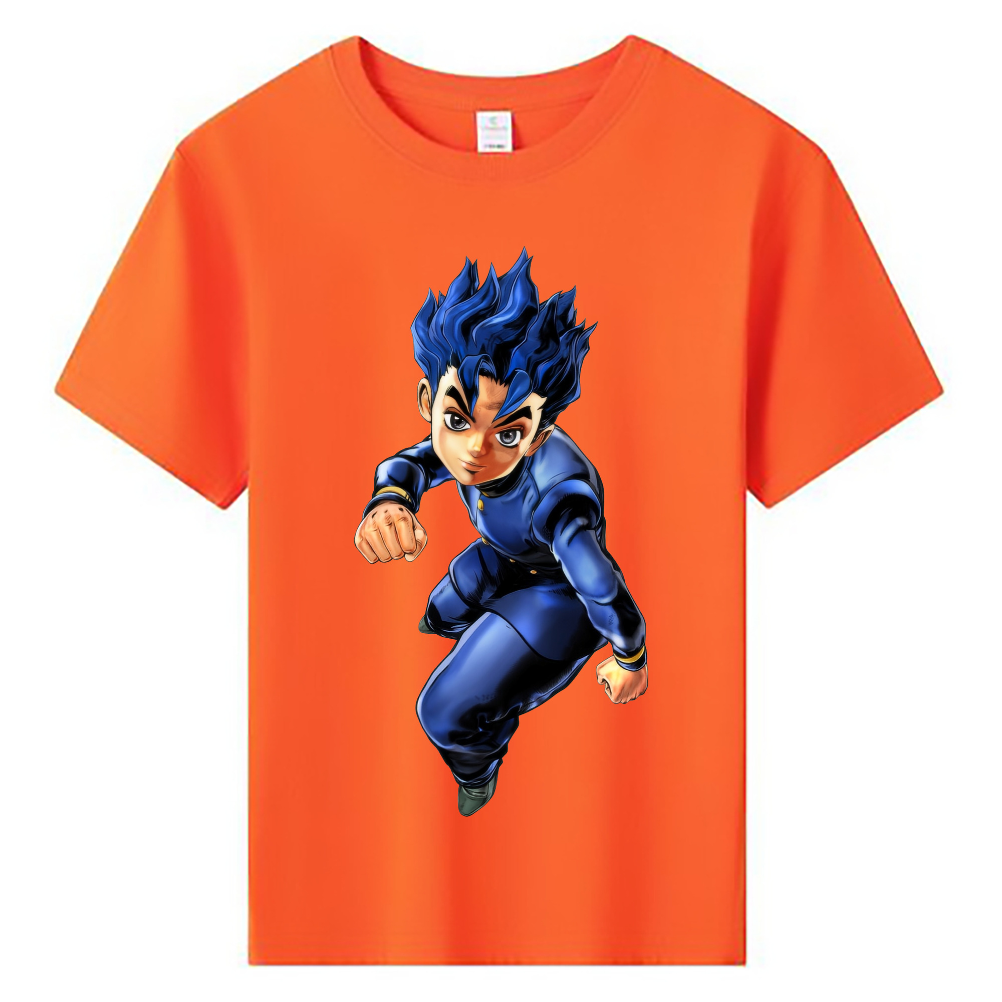 （画像用） ジョジョの奇妙な冒険 広瀨康一 JoJo's Bizarre Adventure Hirose Koichi 綿100％キッズTシャツ（フロントプリント）