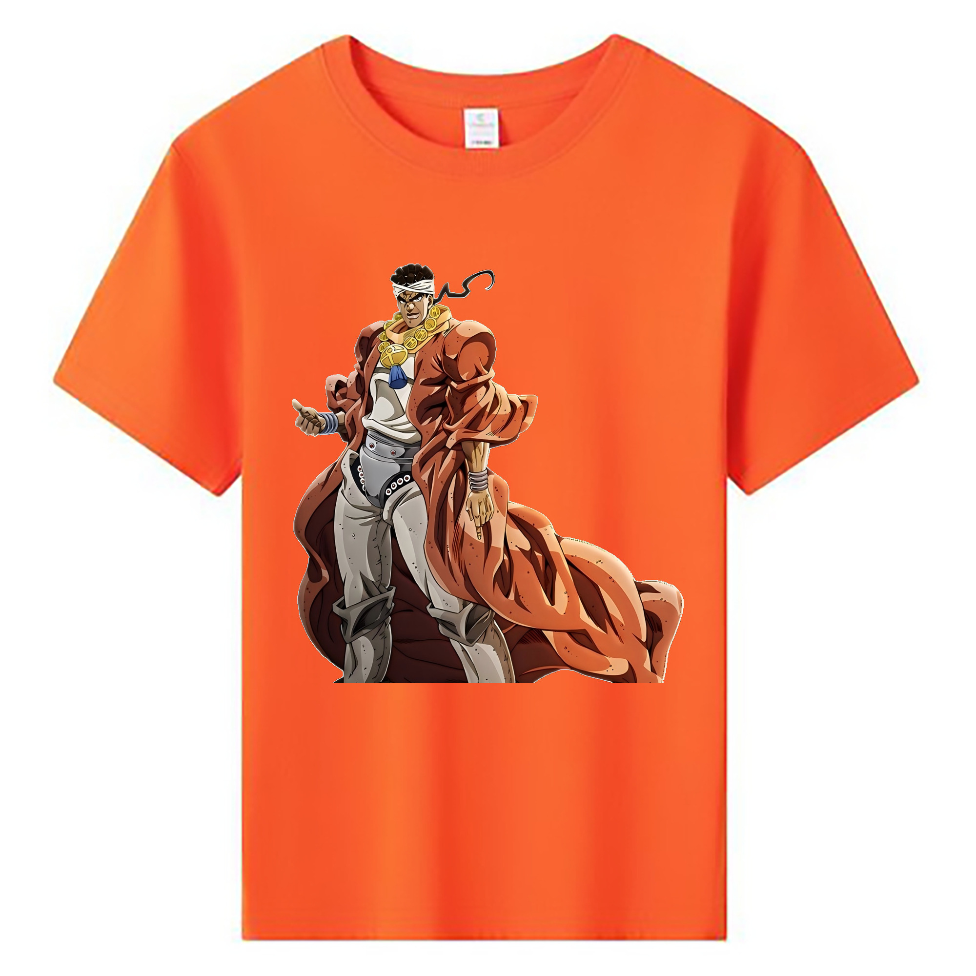 （画像用） ジョジョの奇妙な冒険 ムハンマド?アブドゥル JoJo's Bizarre Adventure Muhammad Avdol 綿100％キッズTシャツ（フロントプリント）