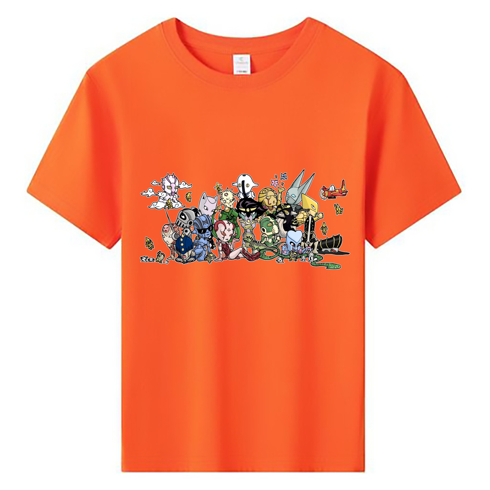 （画像用） ジョジョの奇妙な冒険 JoJo's Bizarre Adventure 綿100％キッズTシャツ（フロントプリント）