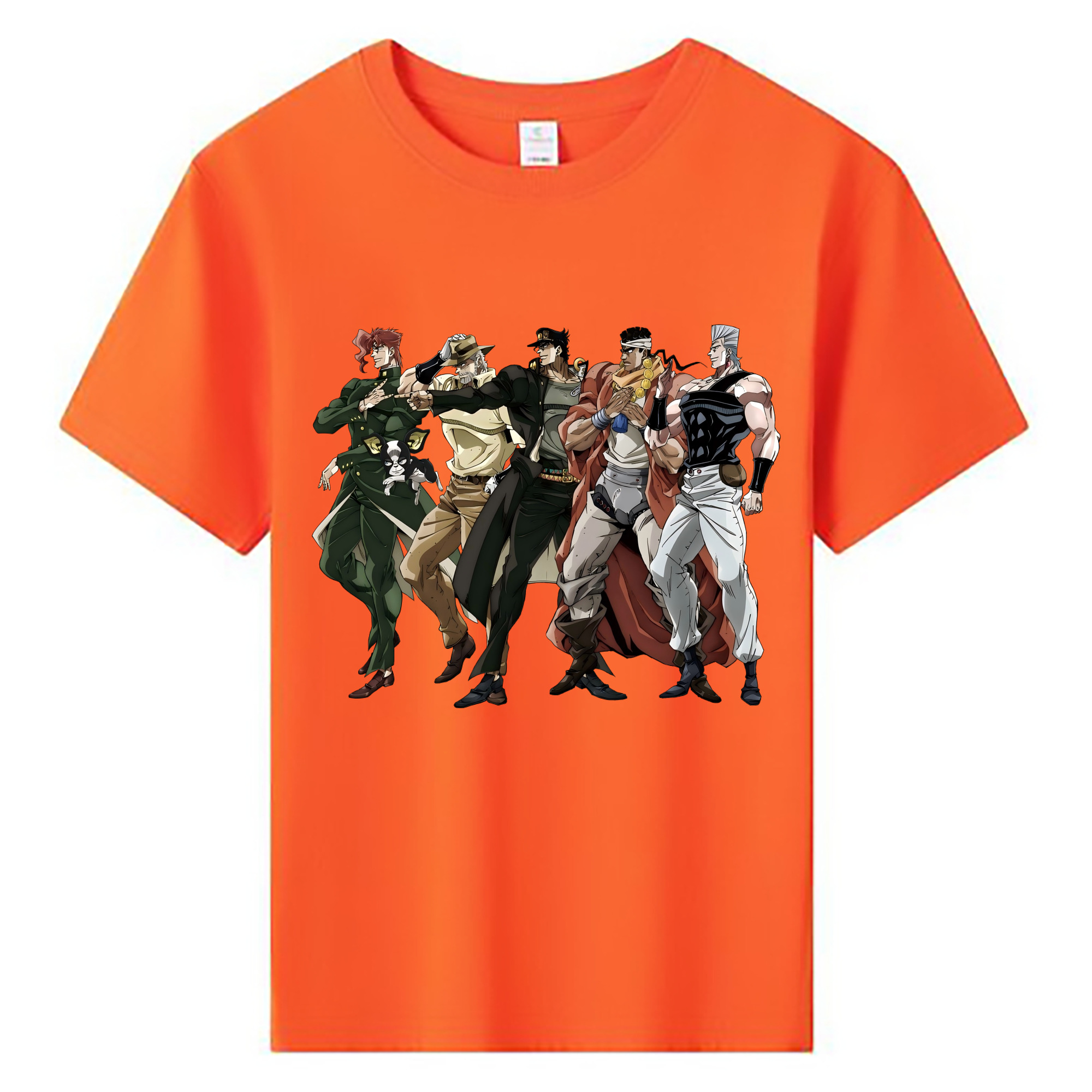 （画像用） ジョジョの奇妙な冒険 JoJo's Bizarre Adventure 綿100％キッズTシャツ（フロントプリント）