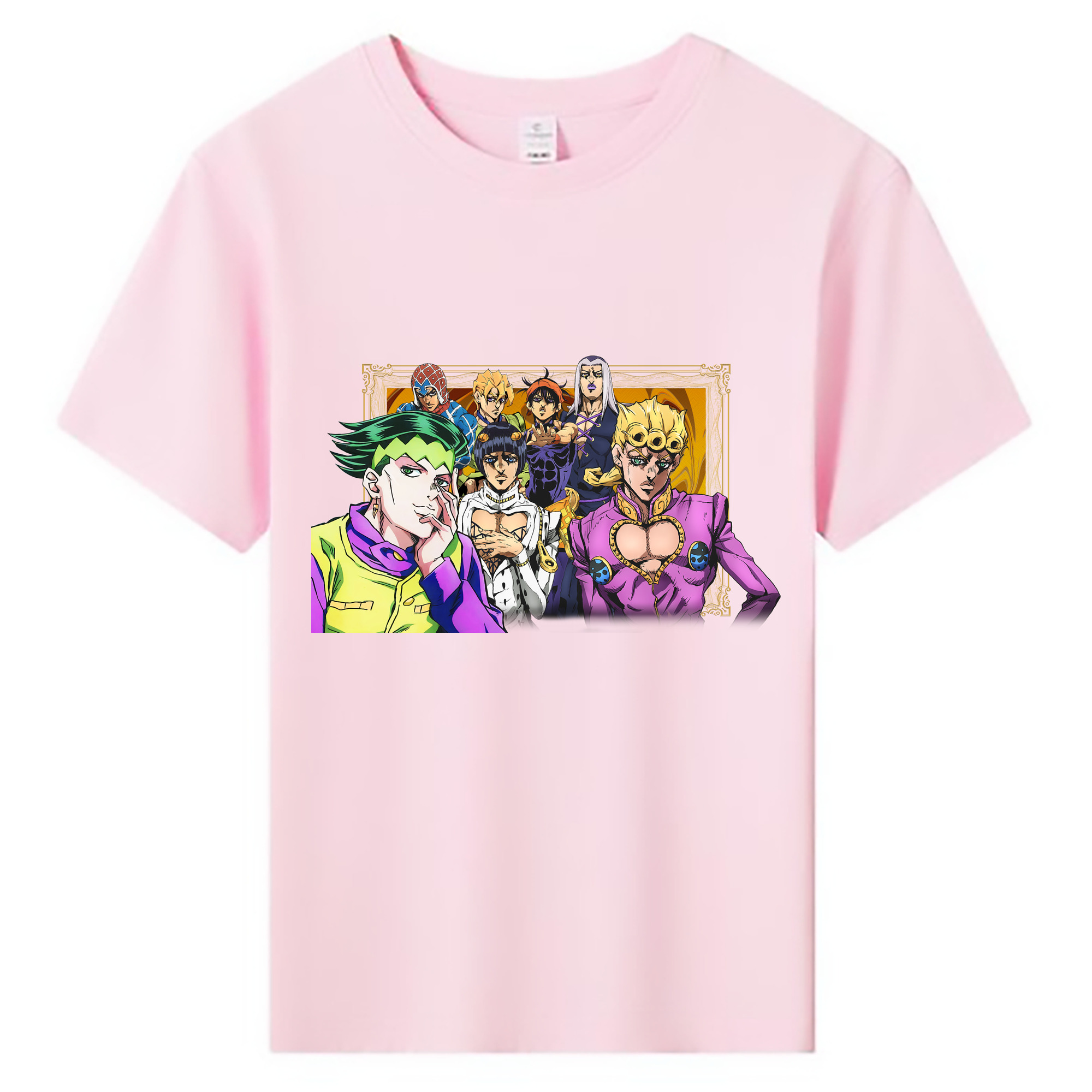 （画像用） ジョジョの奇妙な冒険 ジョルノ?ジョバァーナ JoJo's Bizarre Adventure Giorno Giovanna 綿100％キッズTシャツ（フロントプリント）