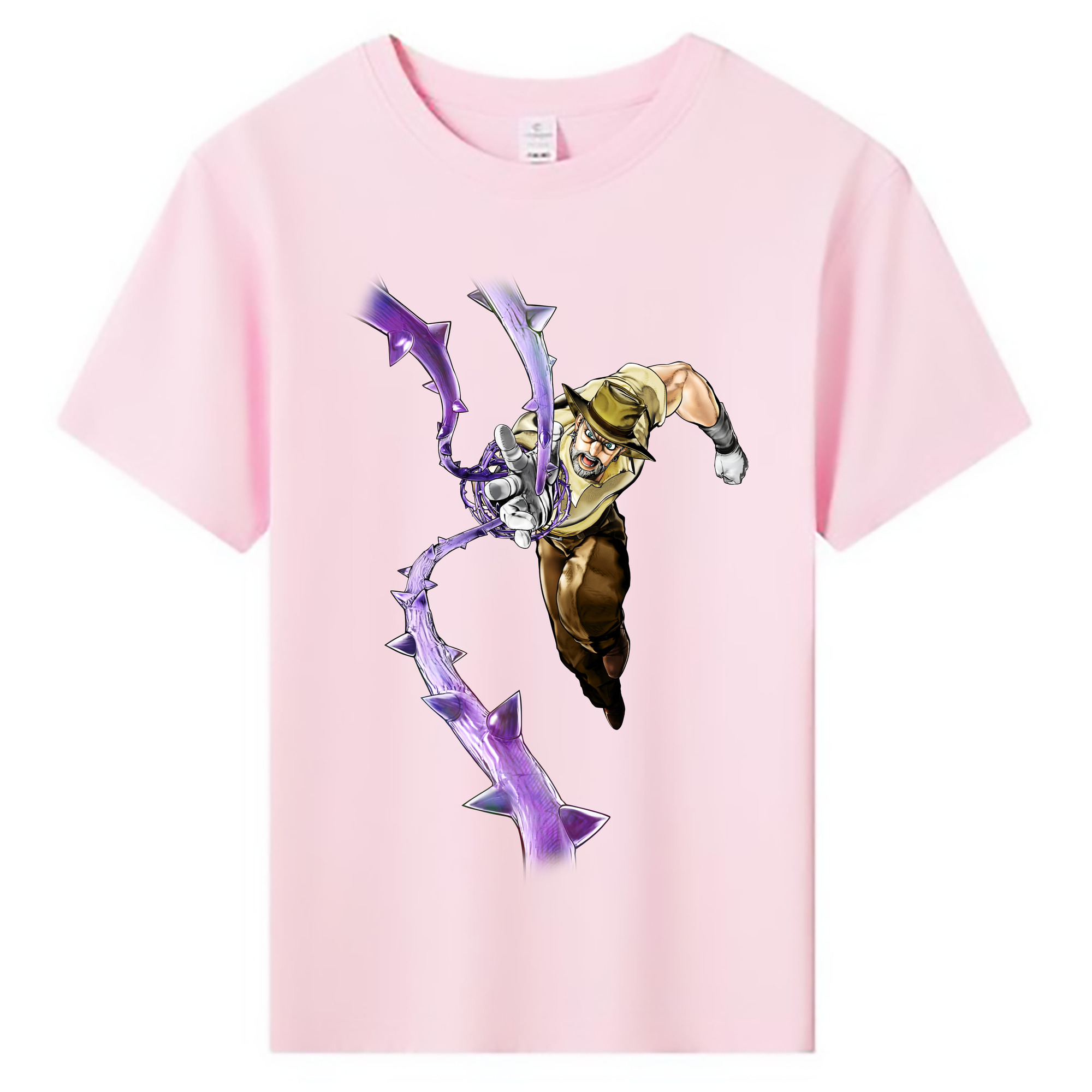（画像用） ジョジョの奇妙な冒険 ジョセフ?ジョースター JoJo's Bizarre Adventure Joseph Joestar 綿100％キッズTシャツ（フロントプリント）