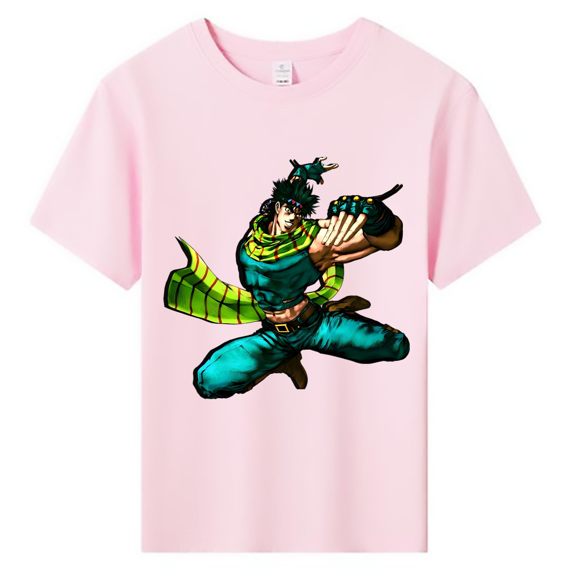 （画像用） ジョジョの奇妙な冒険 ジョセフ?ジョースター JoJo's Bizarre Adventure Joseph Joestar 綿100％キッズTシャツ（フロントプリント）
