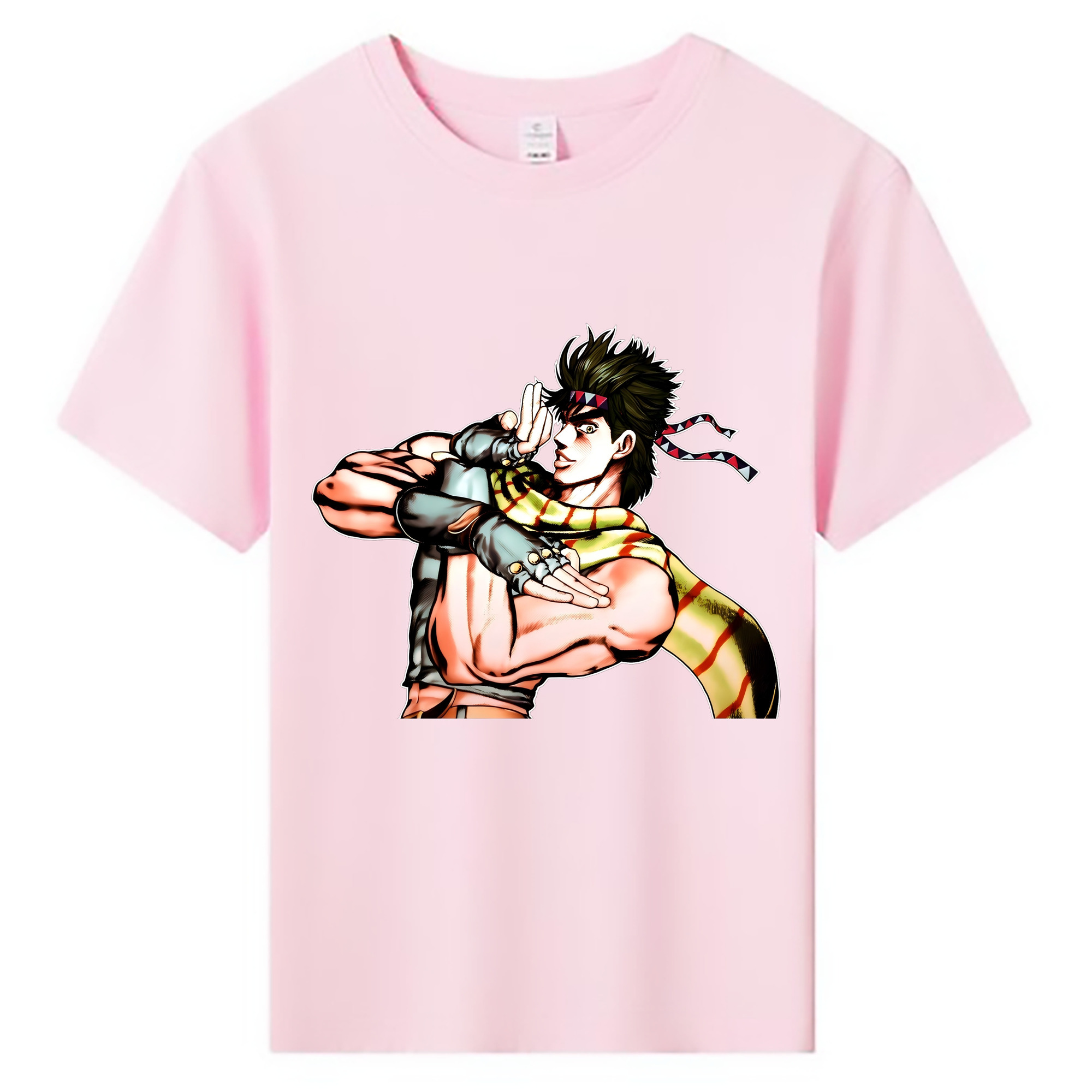 （画像用） ジョジョの奇妙な冒険 ジョセフ?ジョースター JoJo's Bizarre Adventure Joseph Joestar 綿100％キッズTシャツ（フロントプリント）