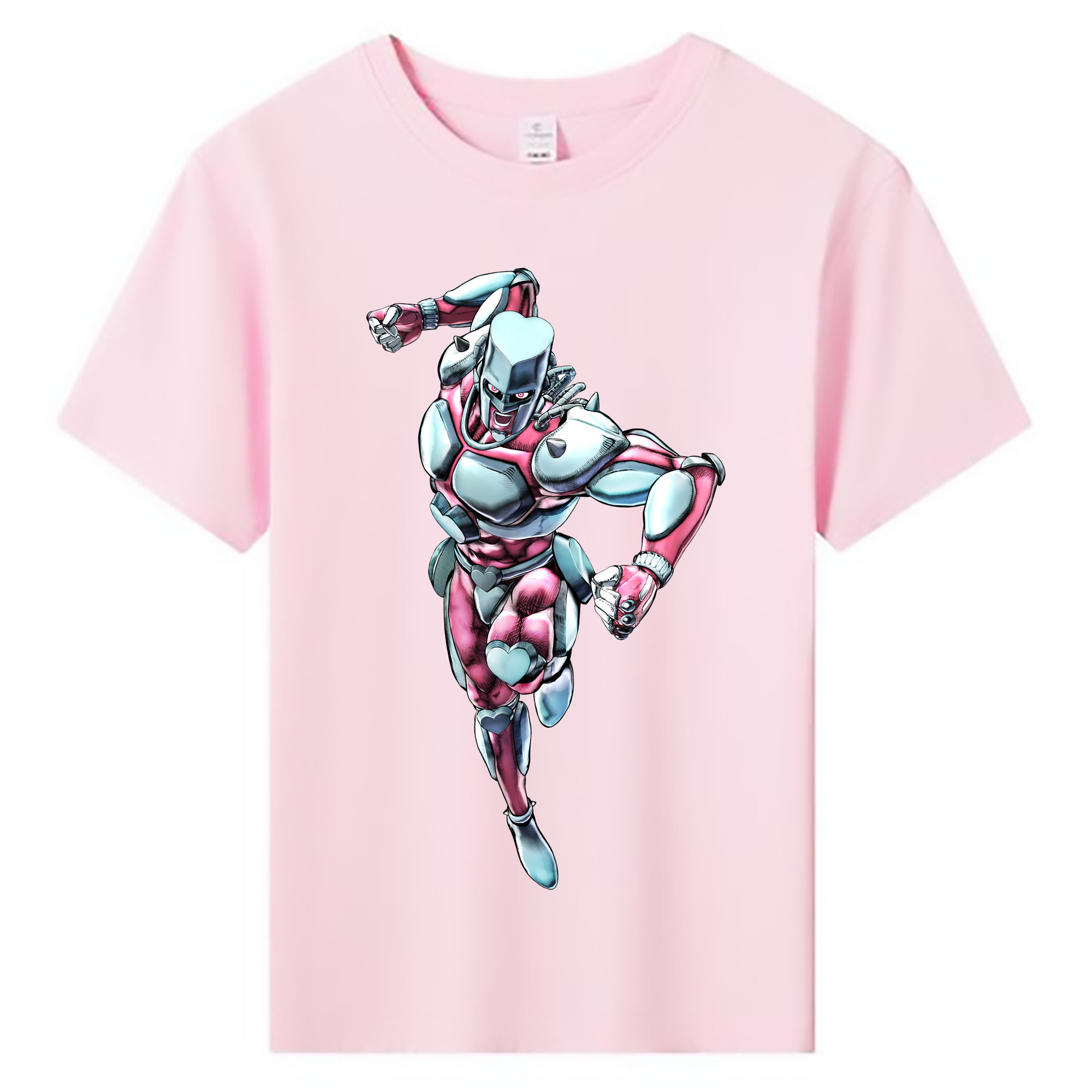 （画像用） ジョジョの奇妙な冒険 ひがしかた じょうすけ JoJo's Bizarre Adventure Higashikata Josuke 綿100％キッズTシャツ（フロントプリント）