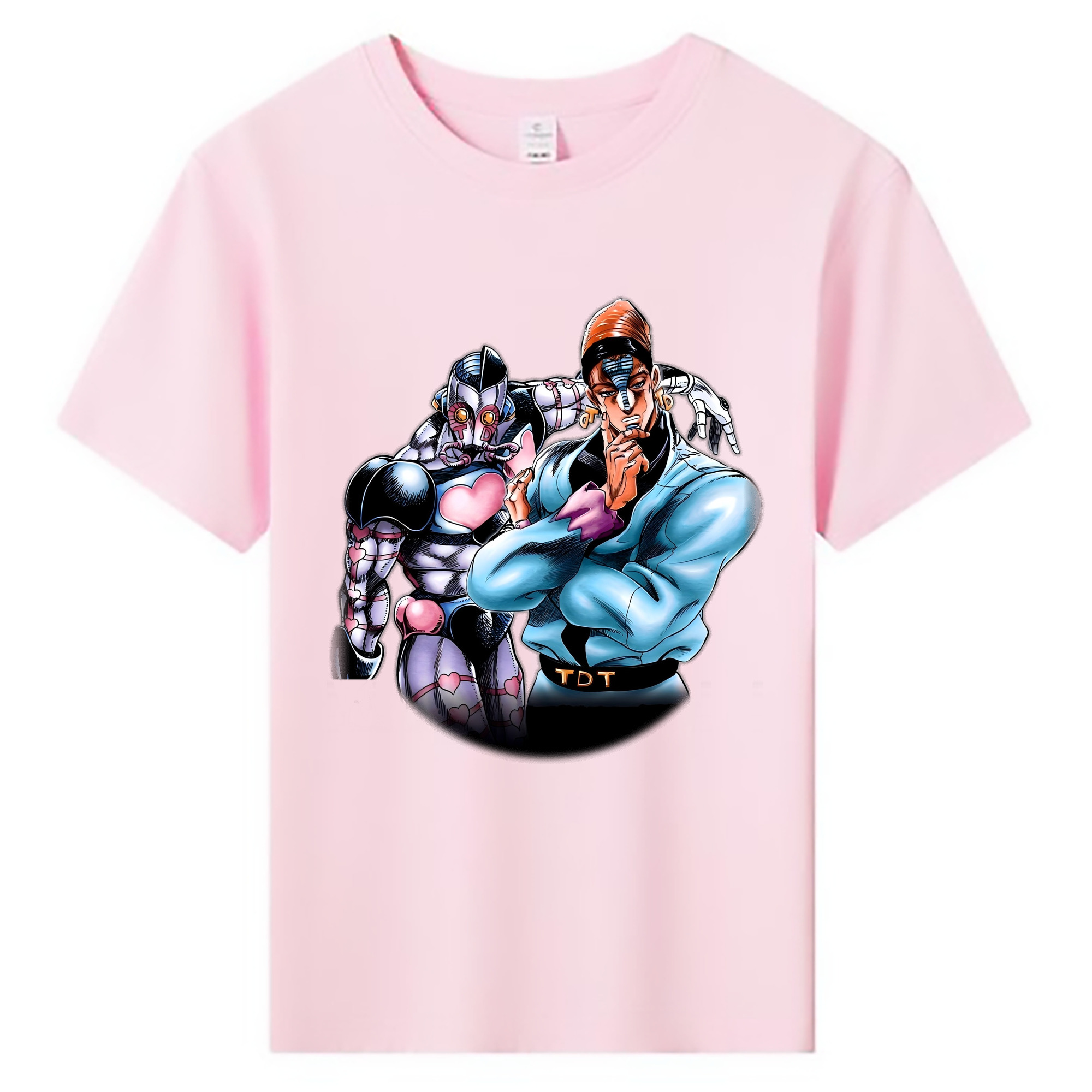 （画像用） ジョジョの奇妙な冒険 ひがしかた じょうすけ JoJo's Bizarre Adventure Higashikata Josuke 綿100％キッズTシャツ（フロントプリント）