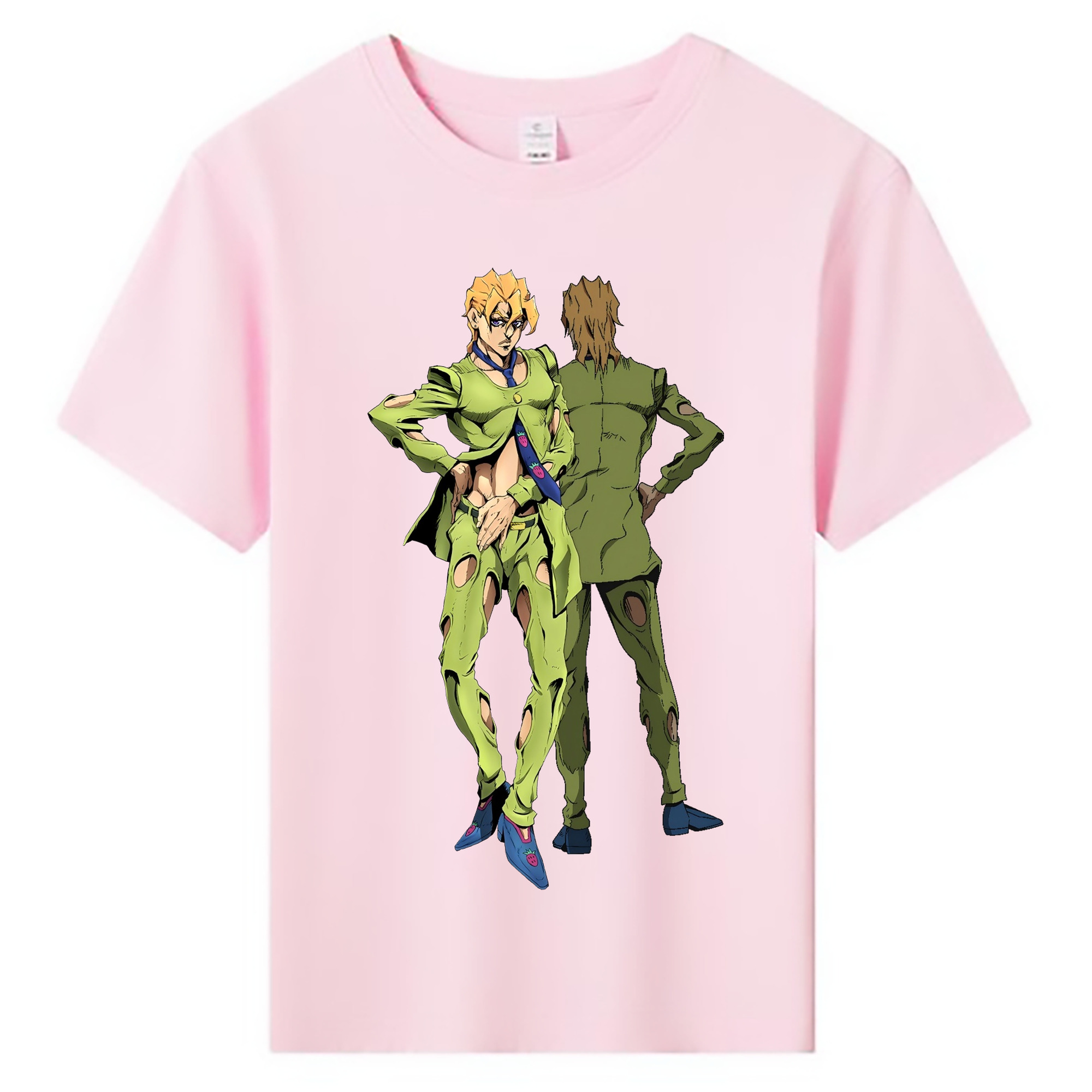 （画像用） ジョジョの奇妙な冒険 パンナコッタ?フー JoJo's Bizarre Adventure Pannacotta Fugo 綿100％キッズTシャツ（フロントプリント）