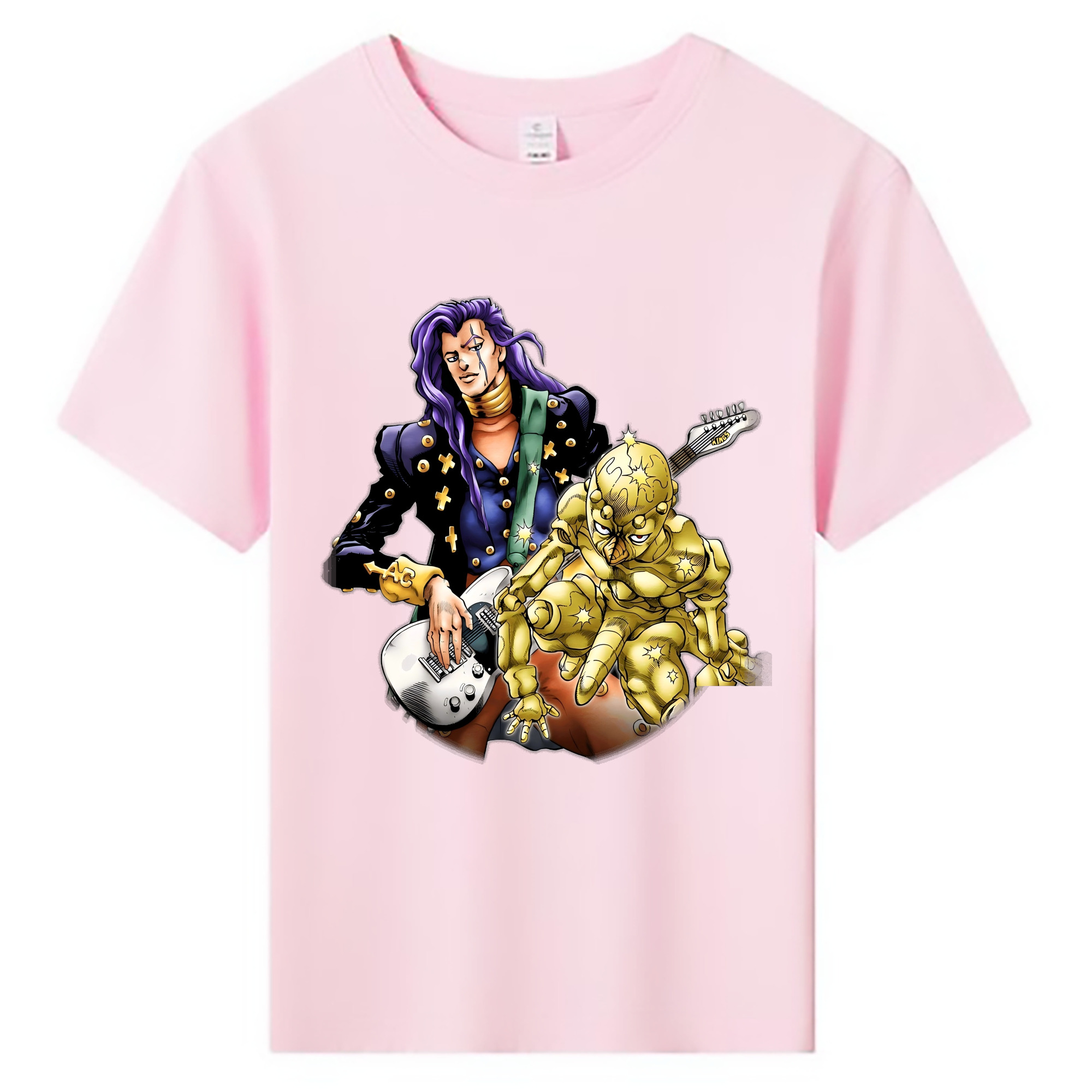 （画像用） ジョジョの奇妙な冒険 おといし あきら JoJo's Bizarre Adventure Akira Otoishi 綿100％キッズTシャツ（フロントプリント）