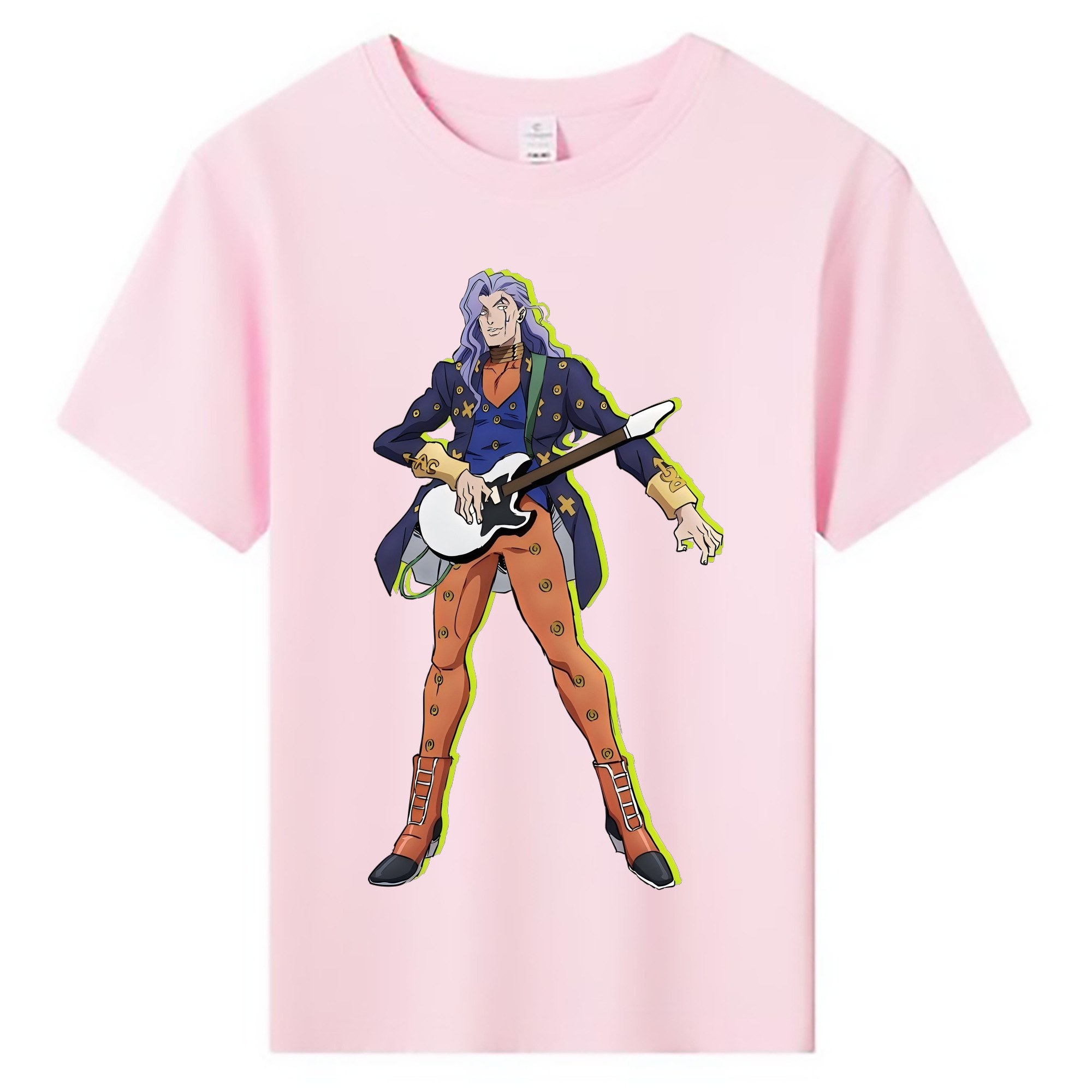 （画像用） ジョジョの奇妙な冒険 おといし あきら JoJo's Bizarre Adventure Akira Otoishi 綿100％キッズTシャツ（フロントプリント）