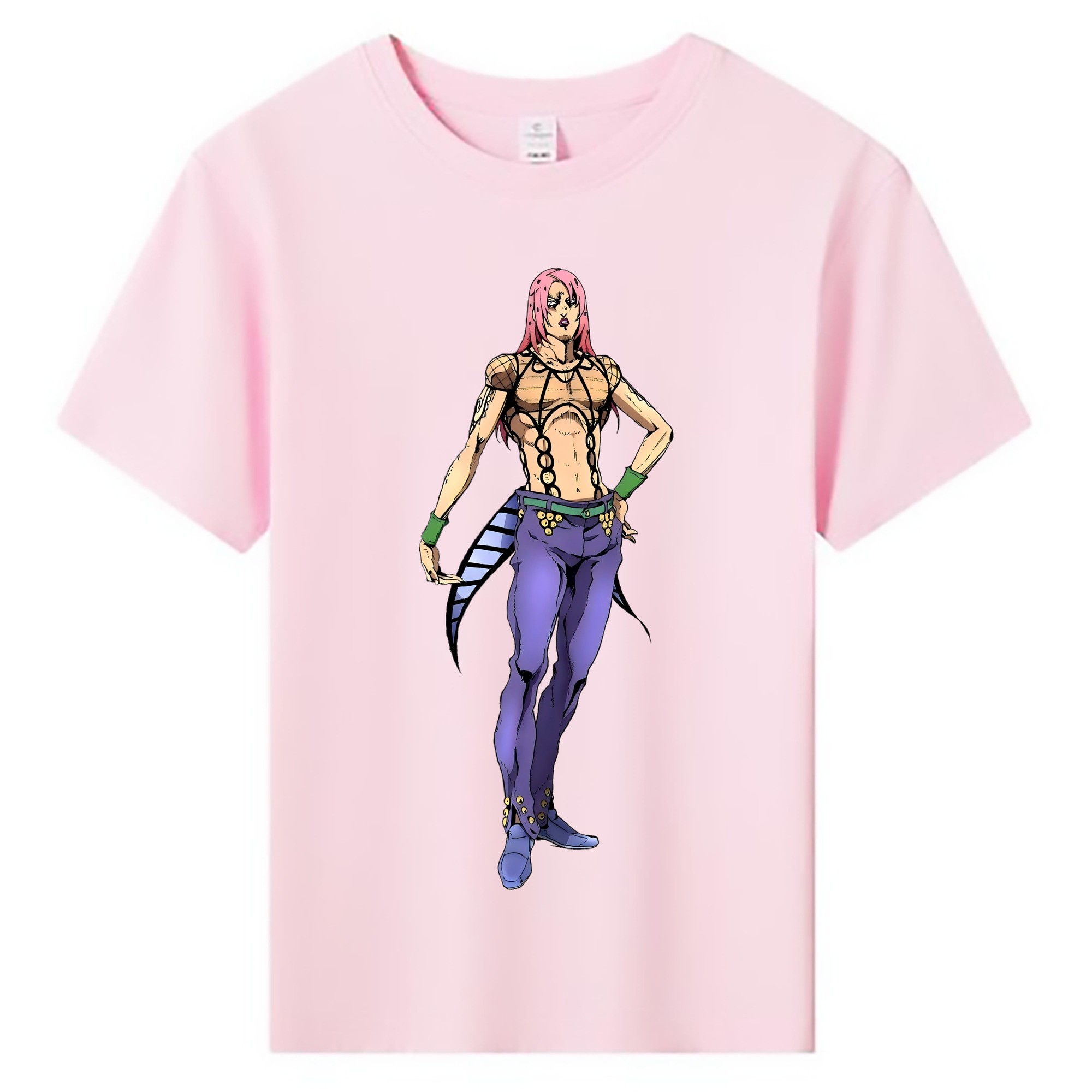 （画像用） ジョジョの奇妙な冒険 ビネガー?ドッピオ JoJo's Bizarre Adventure Vinegar Doppio 綿100％キッズTシャツ（フロントプリント）