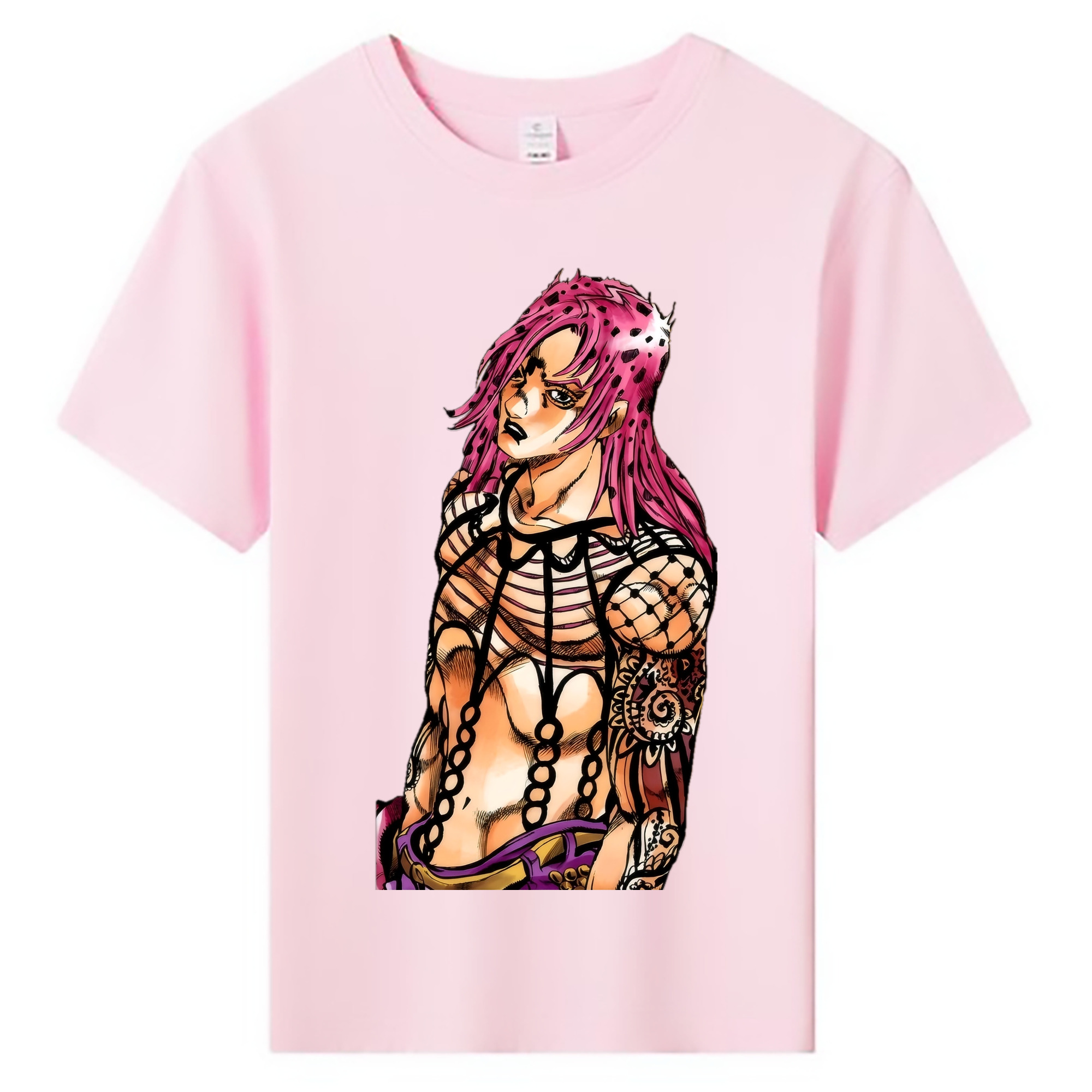 （画像用） ジョジョの奇妙な冒険 ビネガー?ドッピオ JoJo's Bizarre Adventure Vinegar Doppio 綿100％キッズTシャツ（フロントプリント）