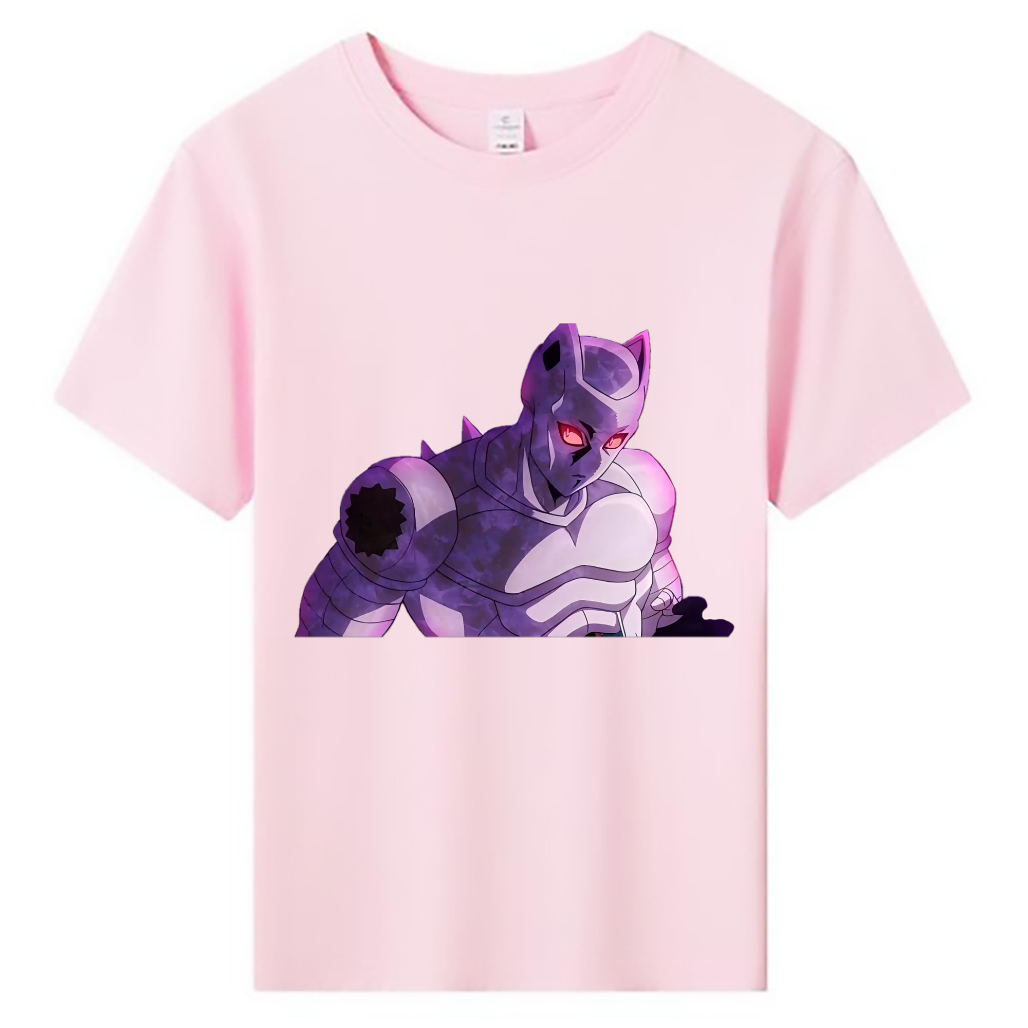 （画像用） ジョジョの奇妙な冒険 きら よしかげ JoJo's Bizarre Adventure Kira Yoshikage 綿100％キッズTシャツ（フロントプリント）