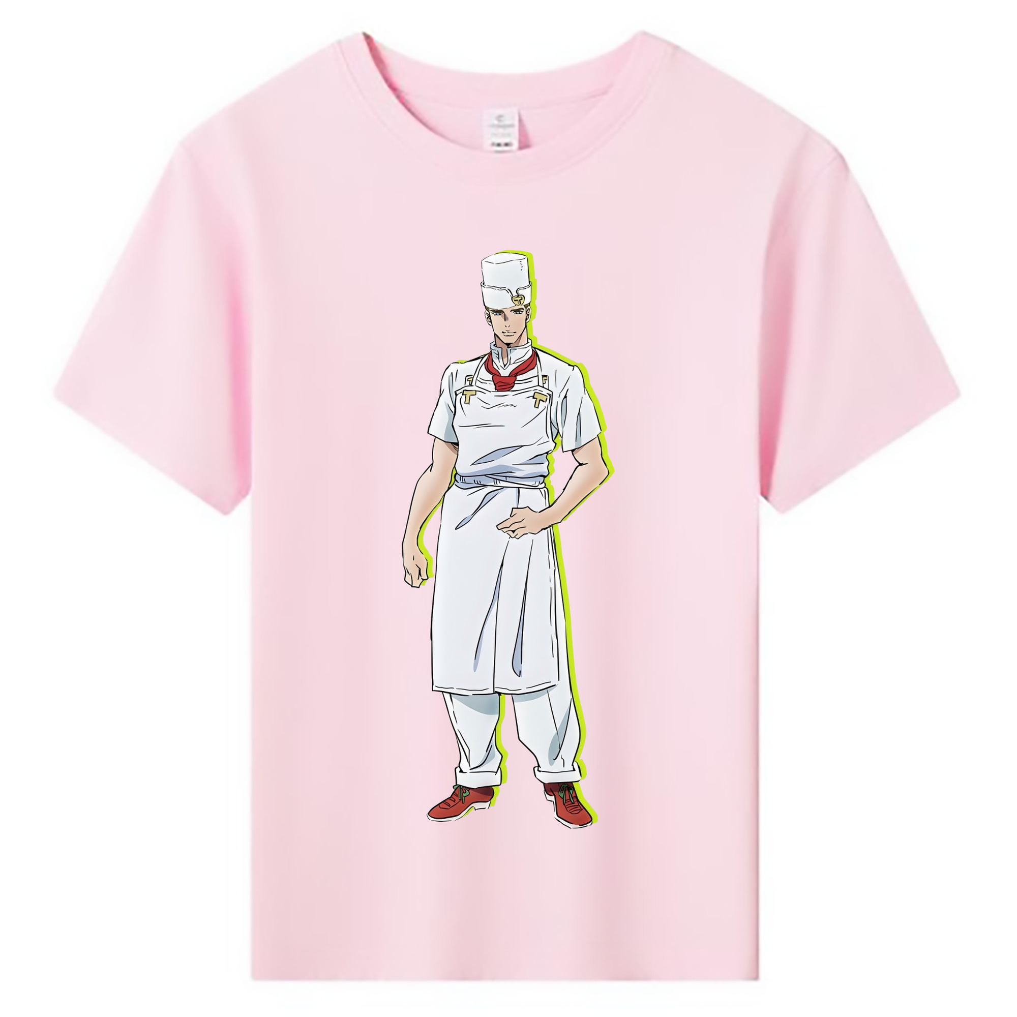 （画像用） ジョジョの奇妙な冒険 Tonio Trussardi JoJo's Bizarre Adventure トニオ?トラッサルディ 綿100％キッズTシャツ（フロントプリント）