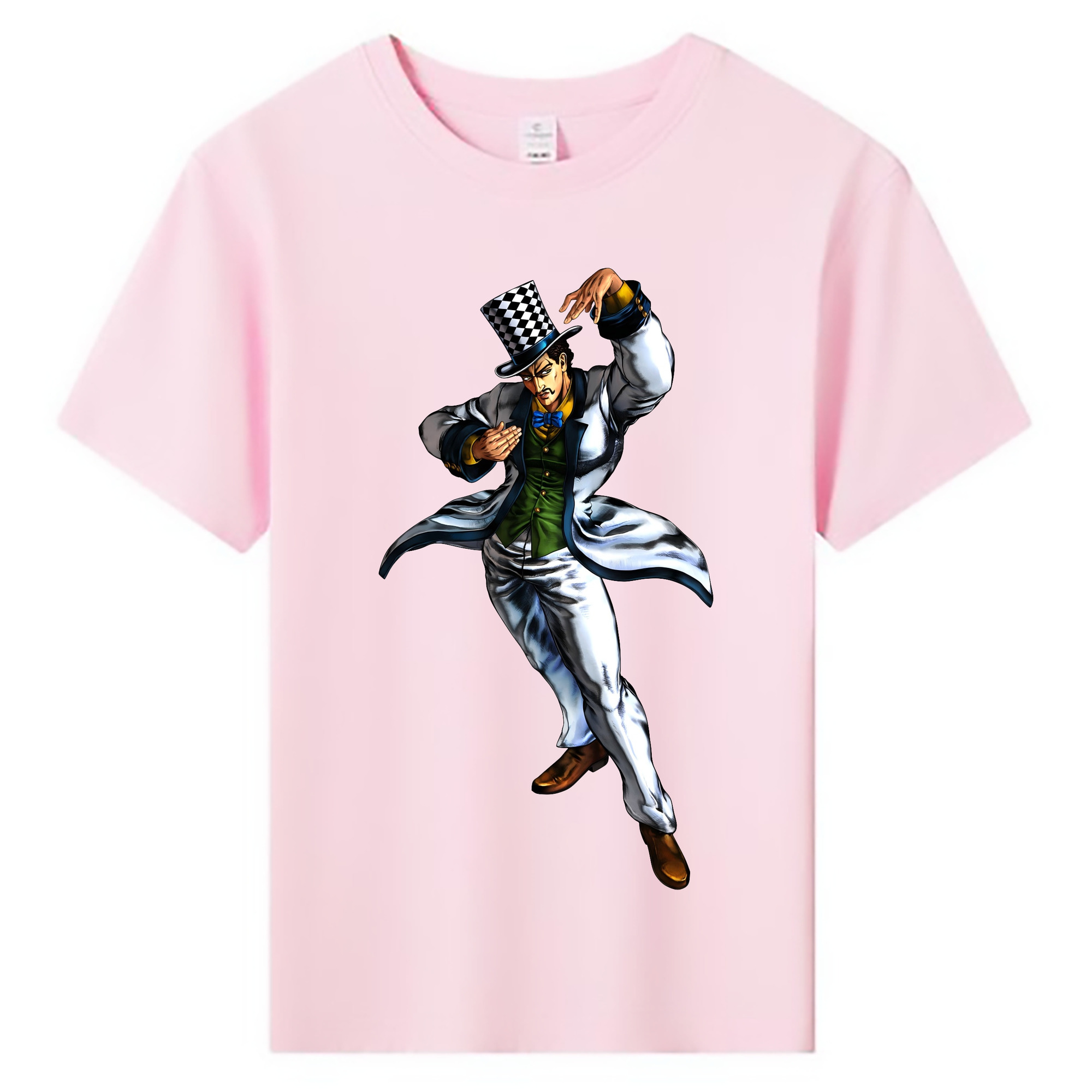 （画像用） ジョジョの奇妙な冒険 ウィル?アントニオ?ツェペリ JoJo's Bizarre Adventure Will Anthonio Zeppeli 綿100％キッズTシャツ（フロントプリント）