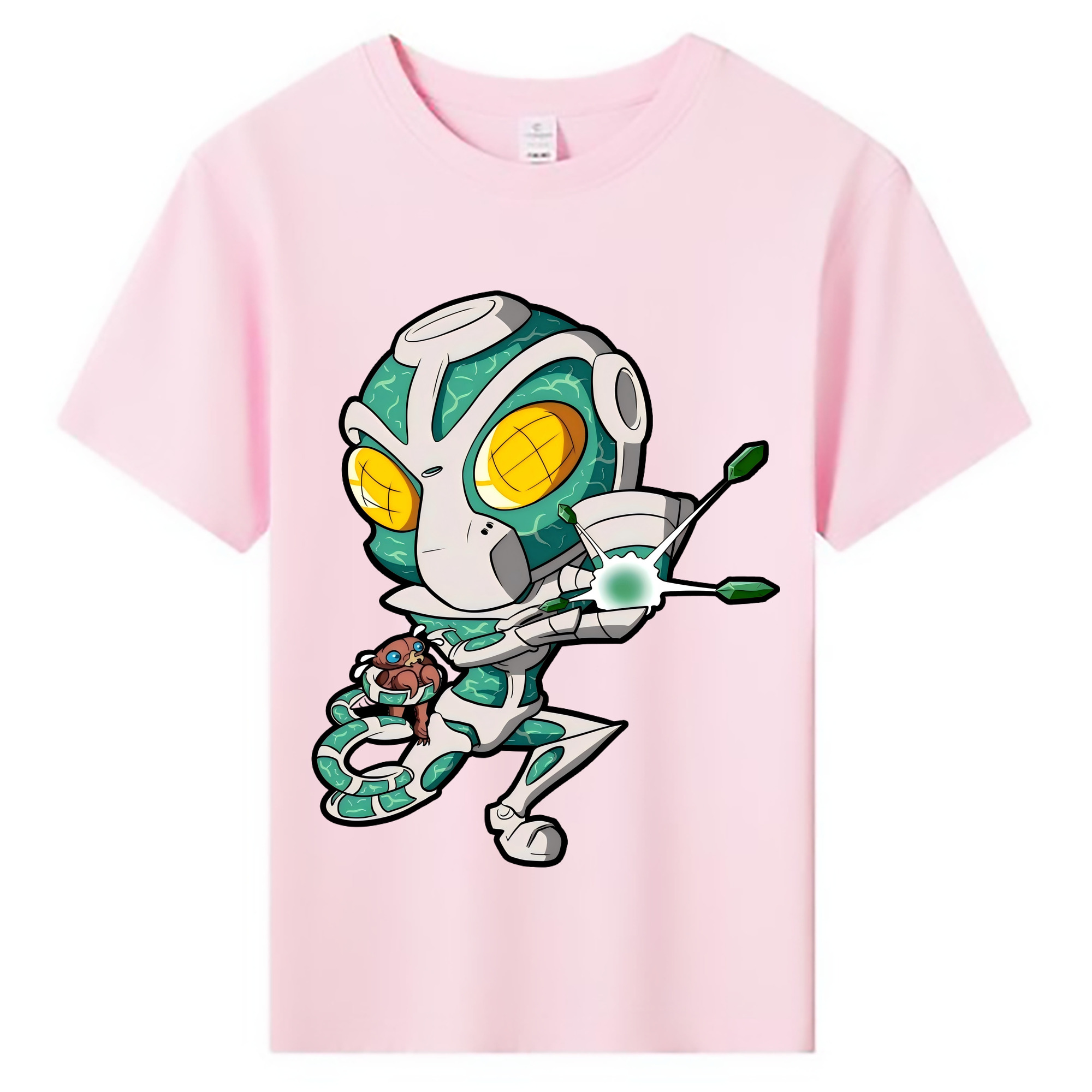 （画像用） ジョジョの奇妙な冒険 花京院 典明（かきょういん のりあき） JoJo's Bizarre Adventure Kakyoin Noriaki 綿100％キッズTシャツ（フロントプリント）