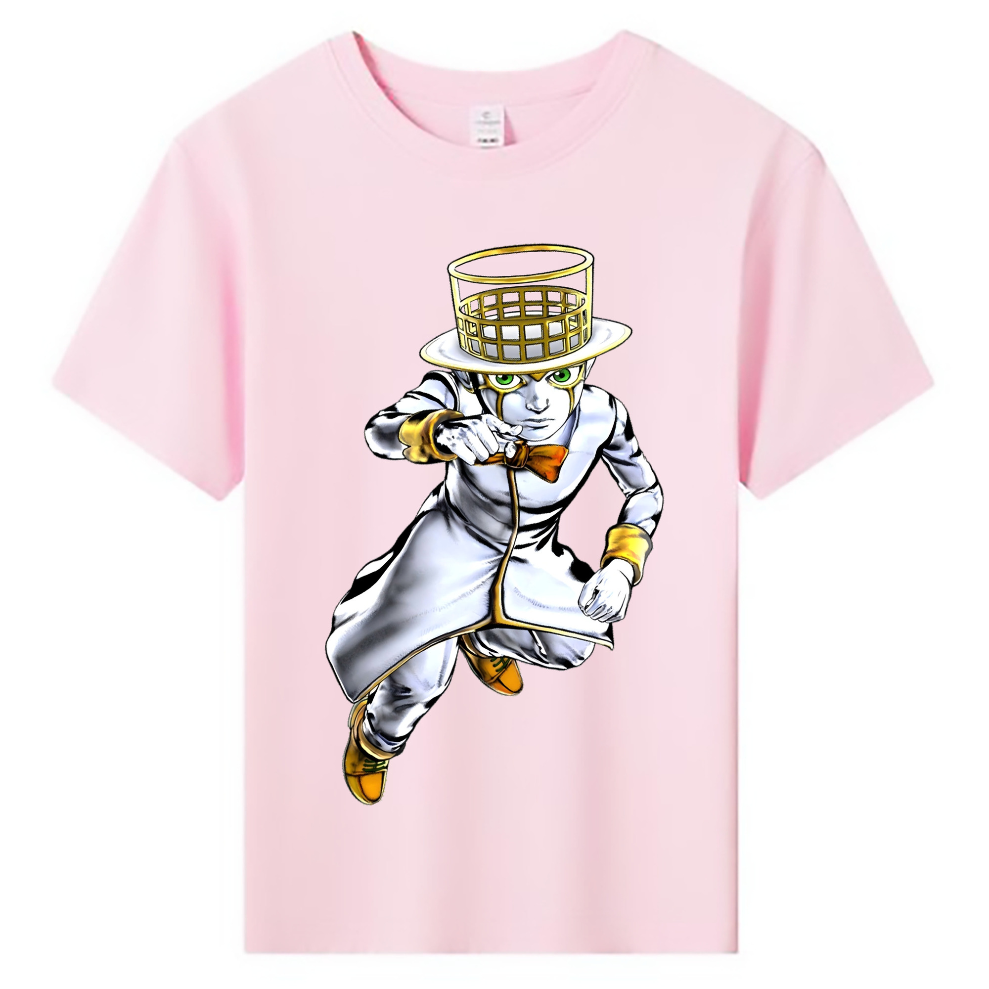 （画像用） ジョジョの奇妙な冒険 岸辺 露伴（きしべ ろはん） JoJo's Bizarre Adventure Rohan Kishibe 綿100％キッズTシャツ（フロントプリント）