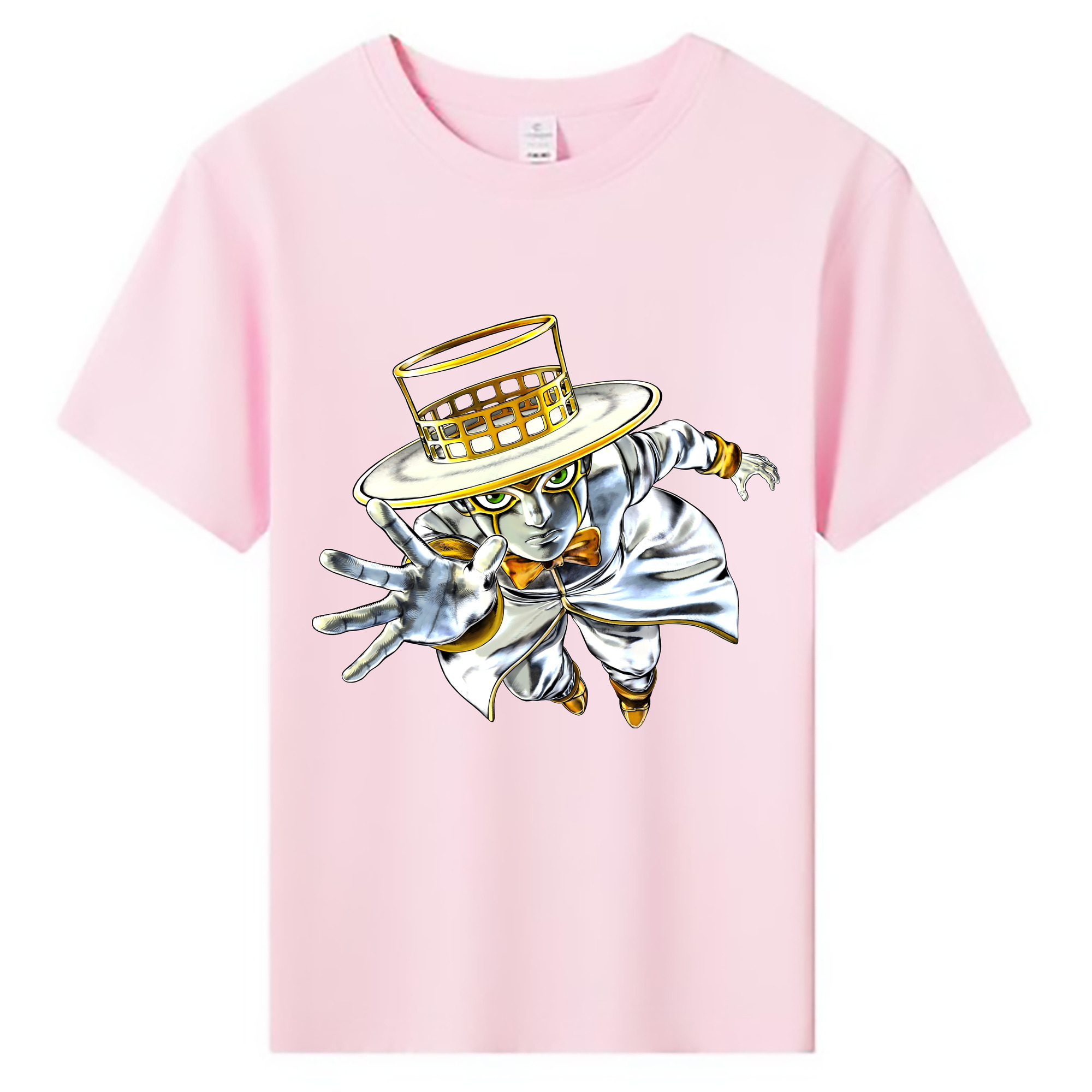 （画像用） ジョジョの奇妙な冒険 岸辺 露伴（きしべ ろはん） JoJo's Bizarre Adventure Rohan Kishibe 綿100％キッズTシャツ（フロントプリント）