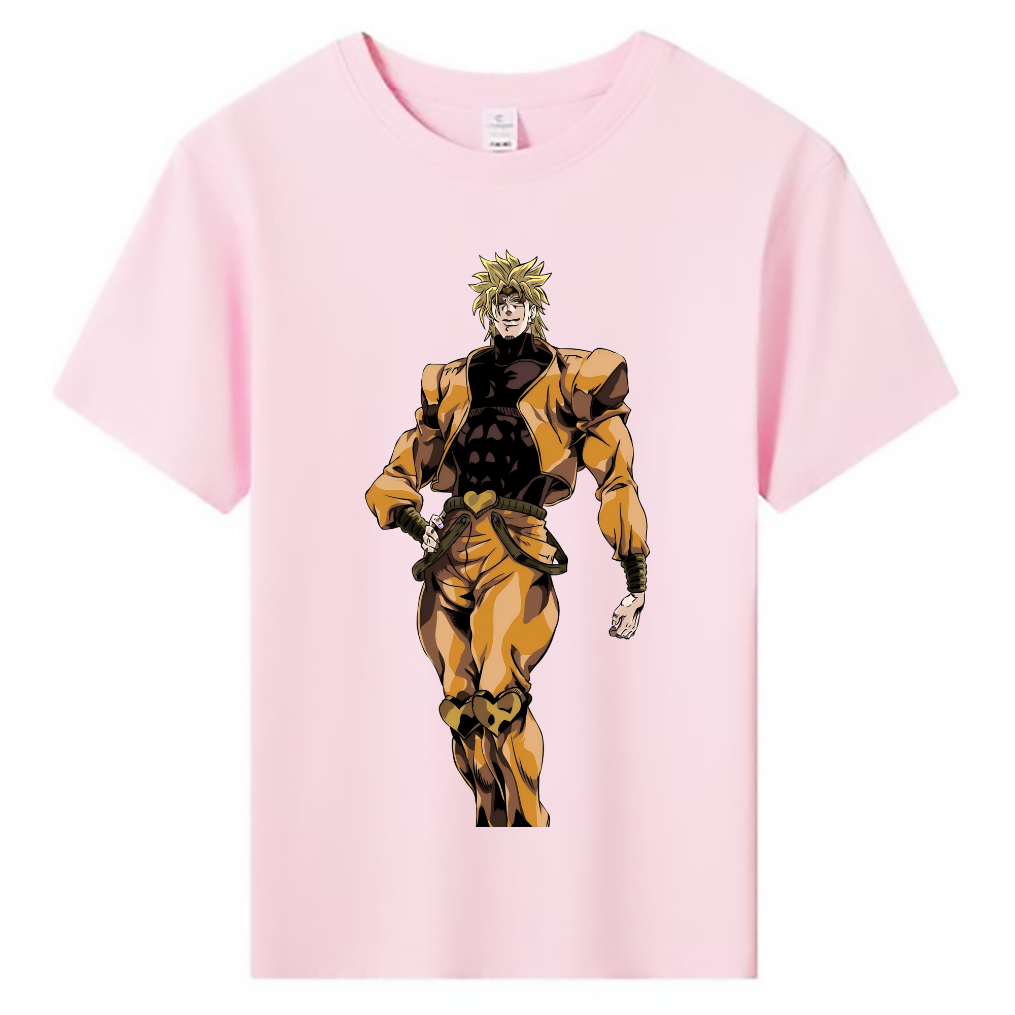 （画像用） ジョジョの奇妙な冒険 ディオ?ブランドー JoJo's Bizarre Adventure Dio Brando 綿100％キッズTシャツ（フロントプリント）