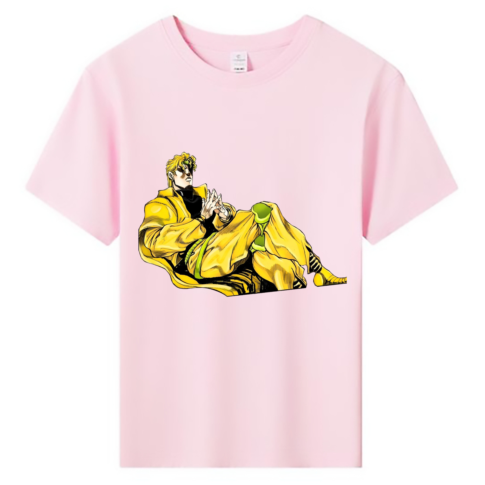 （画像用） ジョジョの奇妙な冒険 ディオ?ブランドー JoJo's Bizarre Adventure Dio Brando 綿100％キッズTシャツ（フロントプリント）