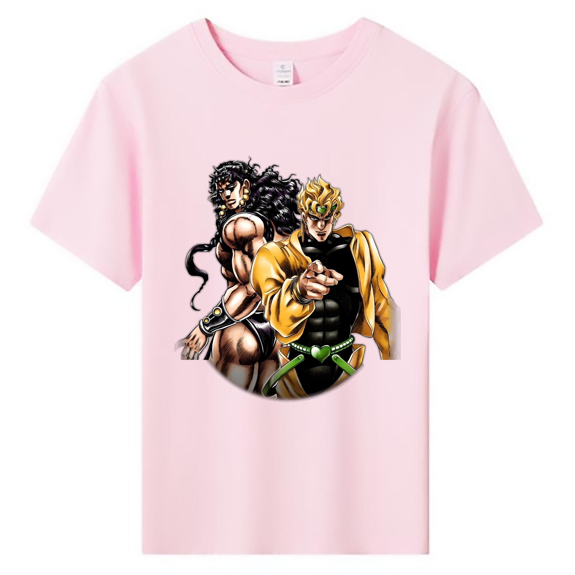 （画像用） ジョジョの奇妙な冒険 ディオ?ブランドー JoJo's Bizarre Adventure Dio Brando 綿100％キッズTシャツ（フロントプリント）
