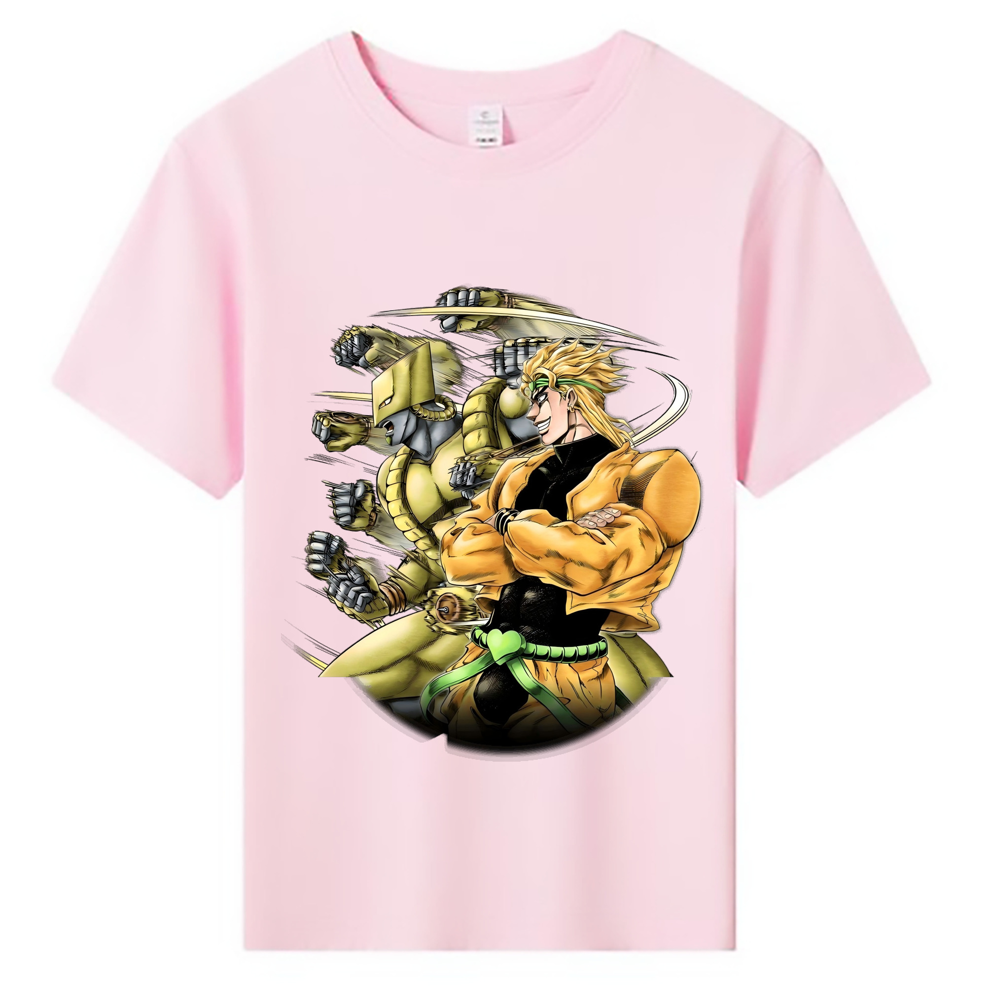 （画像用） ジョジョの奇妙な冒険 ディオ?ブランドー JoJo's Bizarre Adventure Dio Brando 綿100％キッズTシャツ（フロントプリント）