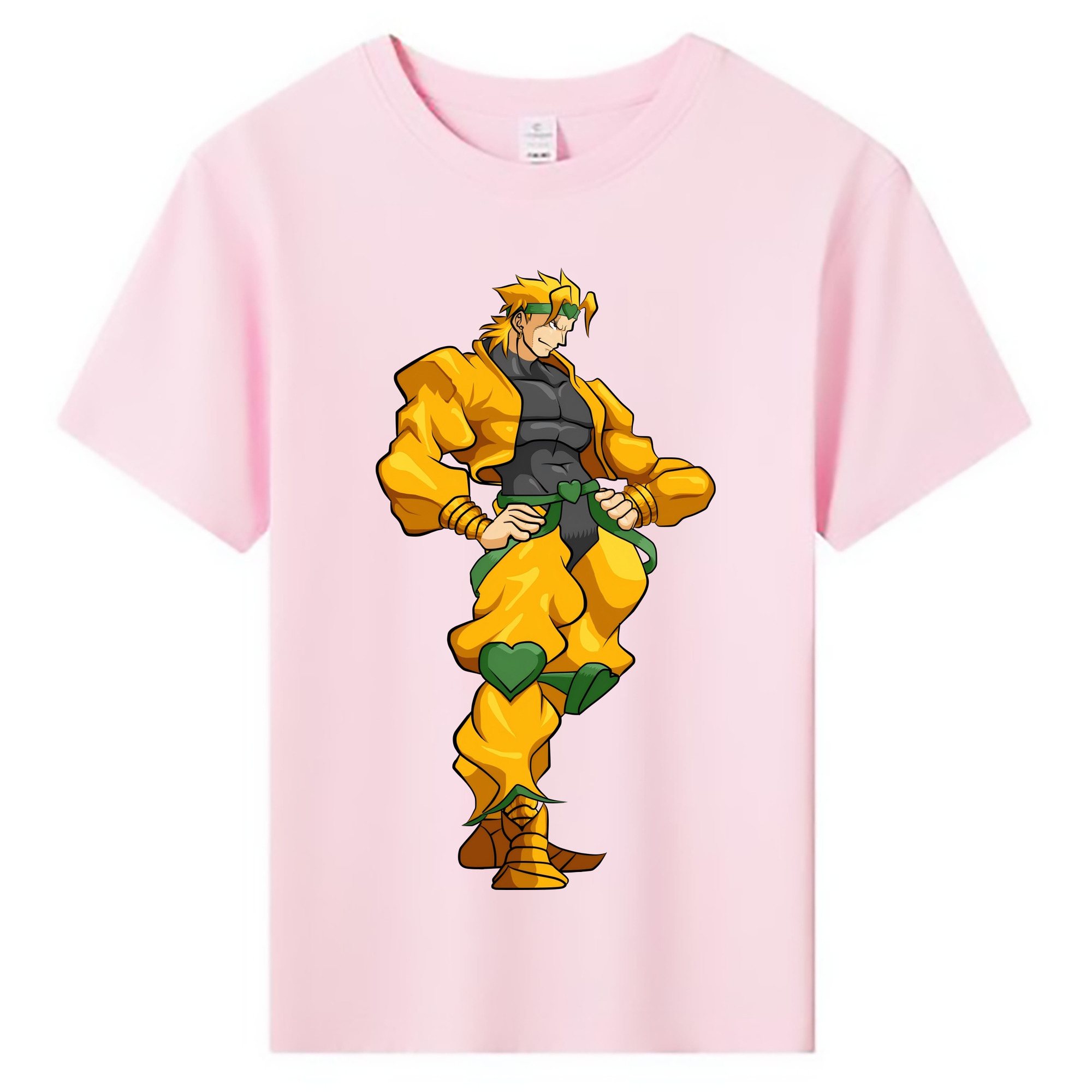 （画像用） ジョジョの奇妙な冒険 ディオ?ブランドー JoJo's Bizarre Adventure Dio Brando 綿100％キッズTシャツ（フロントプリント）