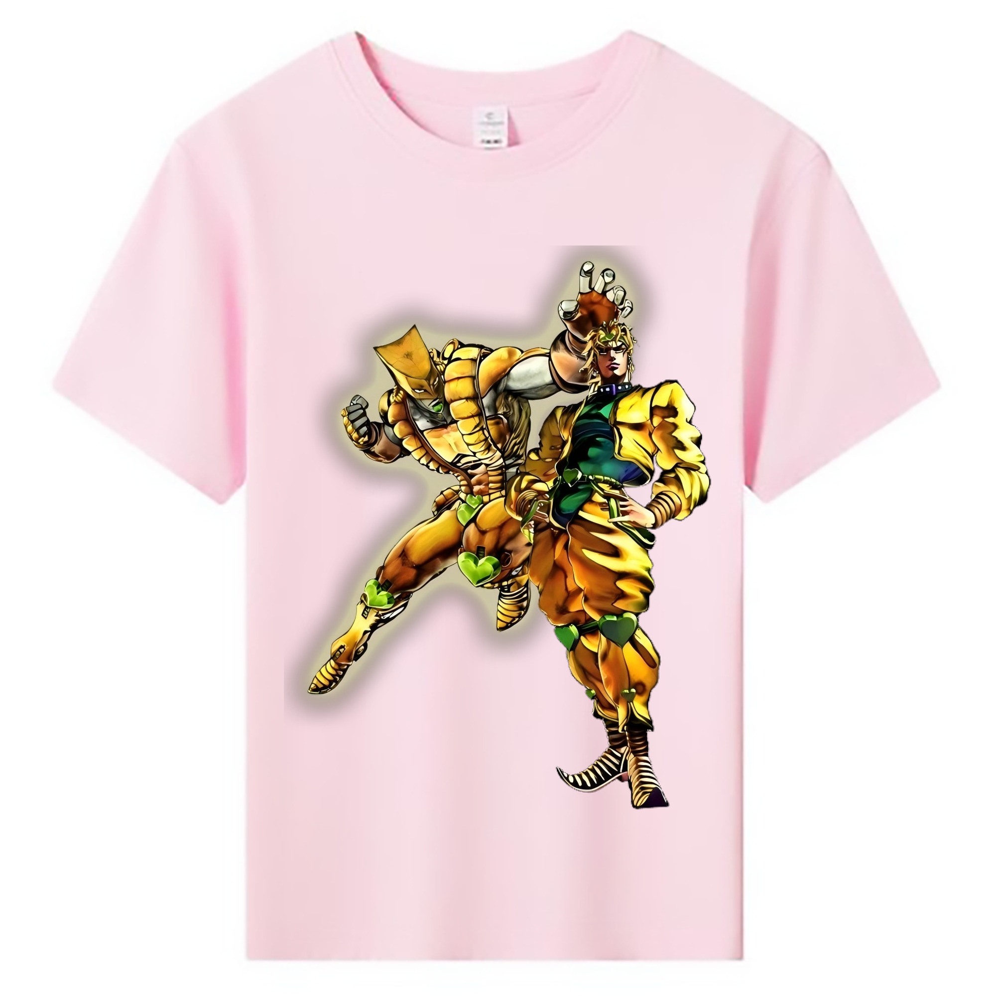 （画像用） ジョジョの奇妙な冒険 ディオ?ブランドー JoJo's Bizarre Adventure Dio Brando 綿100％キッズTシャツ（フロントプリント）