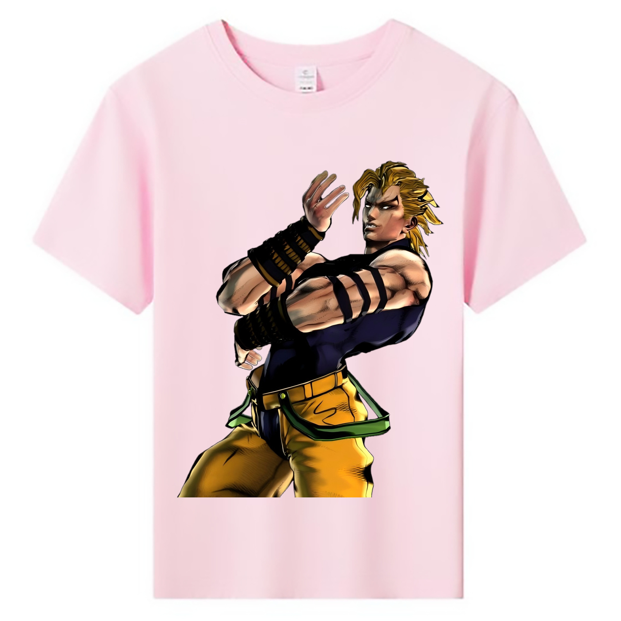 （画像用） ジョジョの奇妙な冒険 ディオ?ブランドー JoJo's Bizarre Adventure Dio Brando 綿100％キッズTシャツ（フロントプリント）