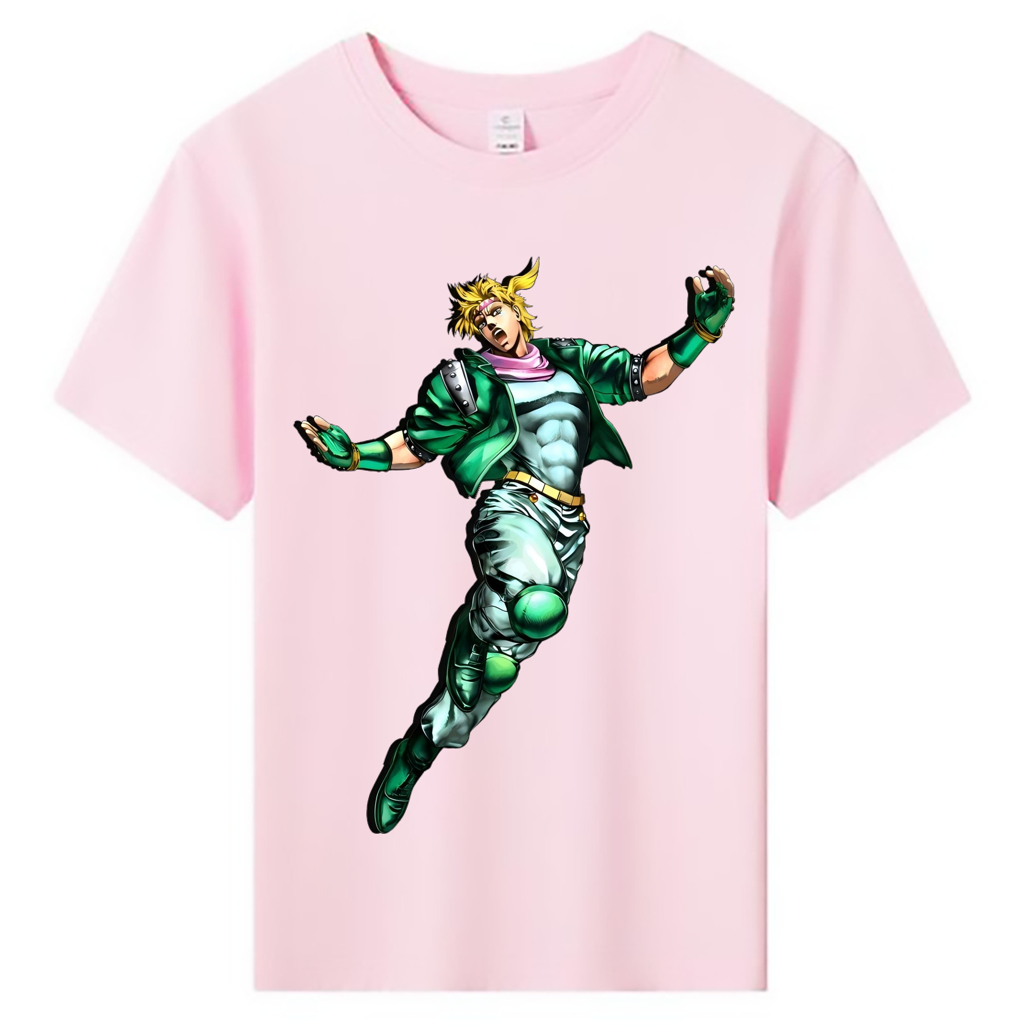 （画像用） ジョジョの奇妙な冒険 ディオ?ブランドー JoJo's Bizarre Adventure Dio Brando 綿100％キッズTシャツ（フロントプリント）