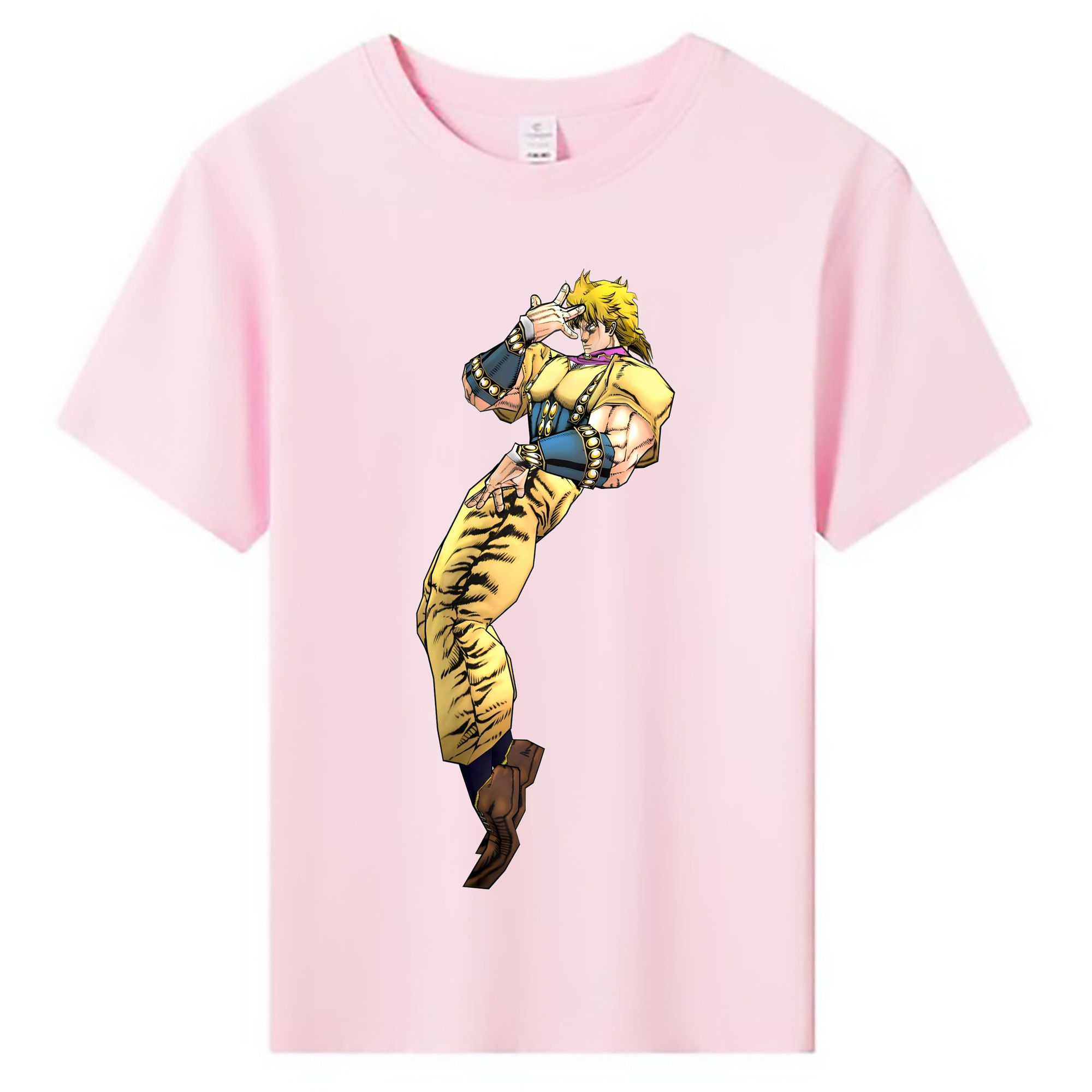 （画像用） ジョジョの奇妙な冒険 ディオ?ブランドー JoJo's Bizarre Adventure Dio Brando 綿100％キッズTシャツ（フロントプリント）