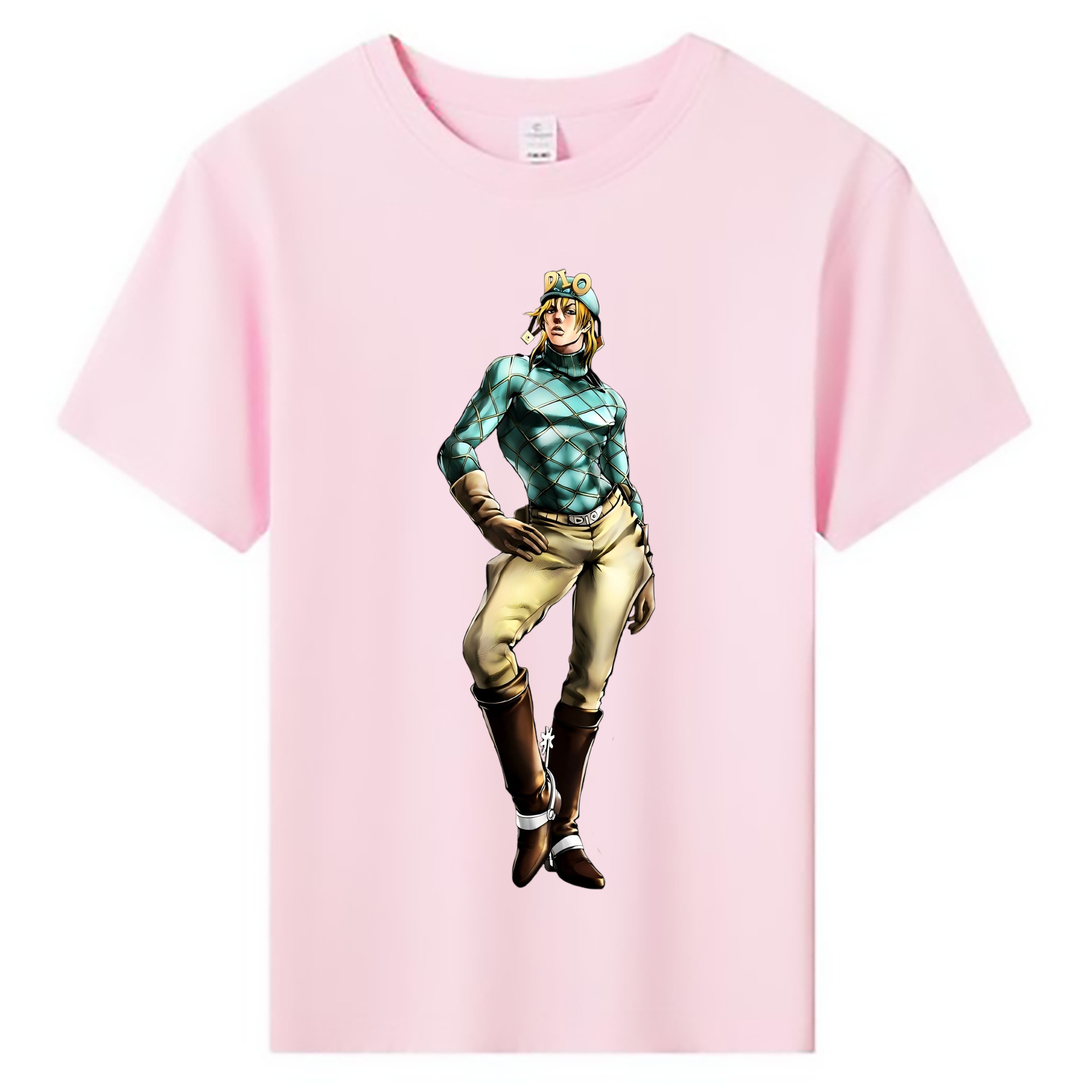 （画像用） ジョジョの奇妙な冒険 ディオ?ブランドー JoJo's Bizarre Adventure Dio Brando 綿100％キッズTシャツ（フロントプリント）