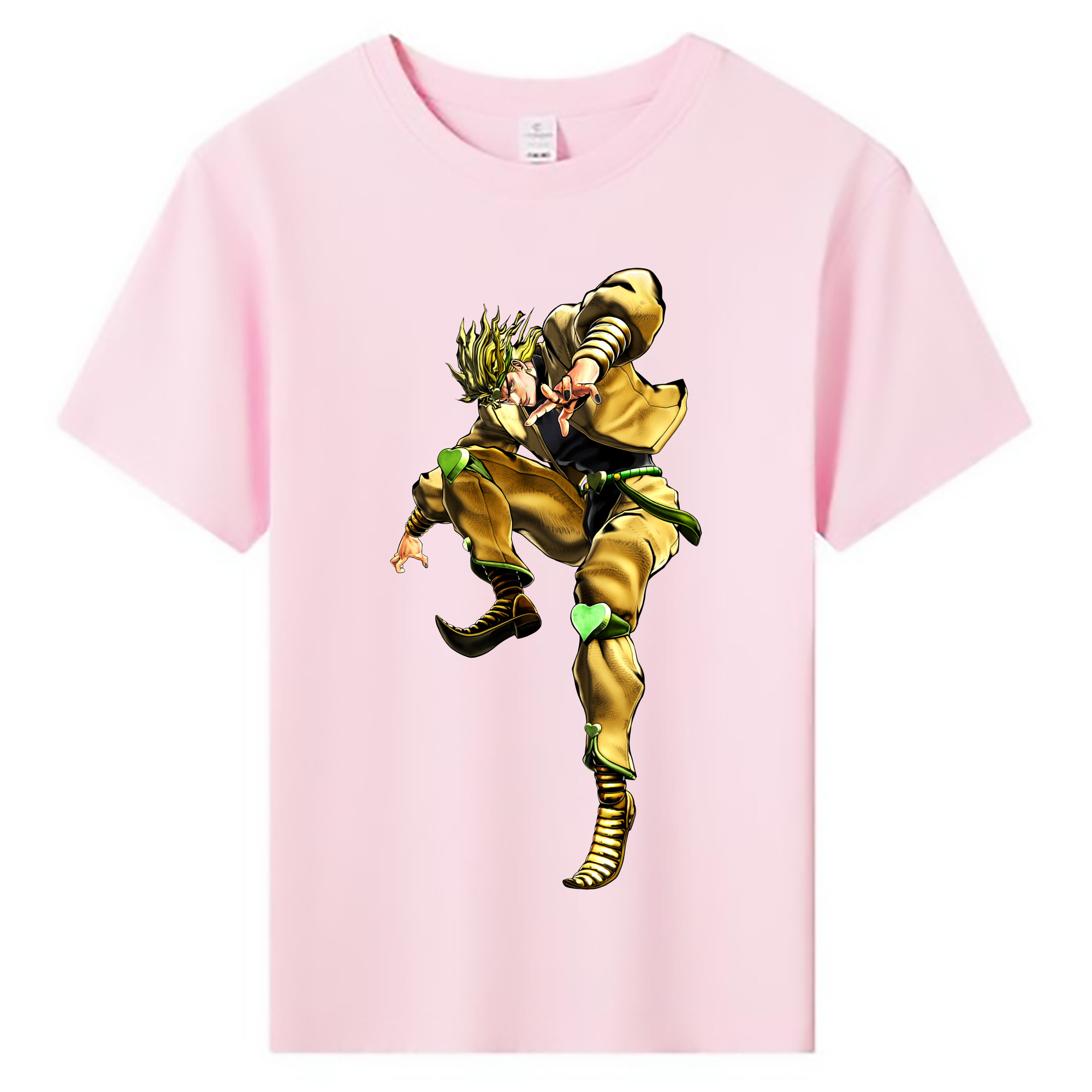 （画像用） ジョジョの奇妙な冒険 ディオ?ブランドー JoJo's Bizarre Adventure Dio Brando 綿100％キッズTシャツ（フロントプリント）