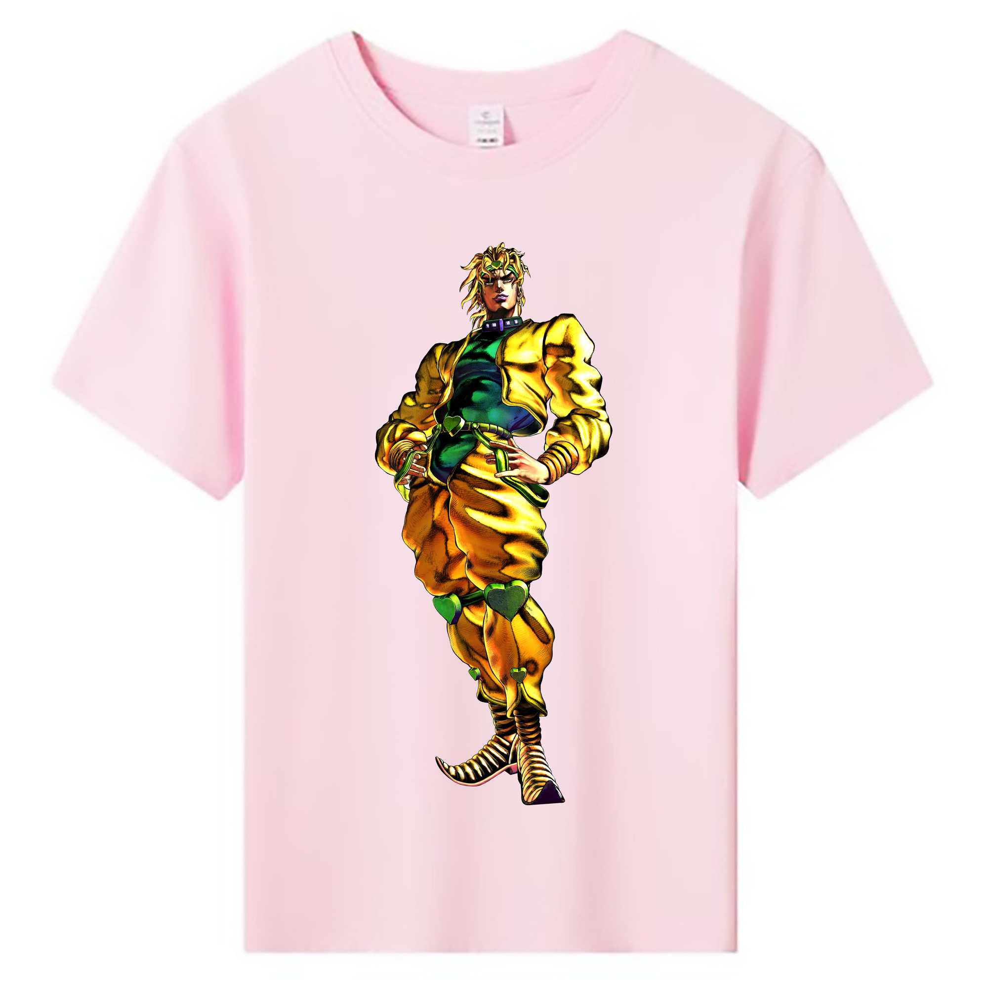 （画像用） ジョジョの奇妙な冒険 ディオ?ブランドー JoJo's Bizarre Adventure Dio Brando 綿100％キッズTシャツ（フロントプリント）
