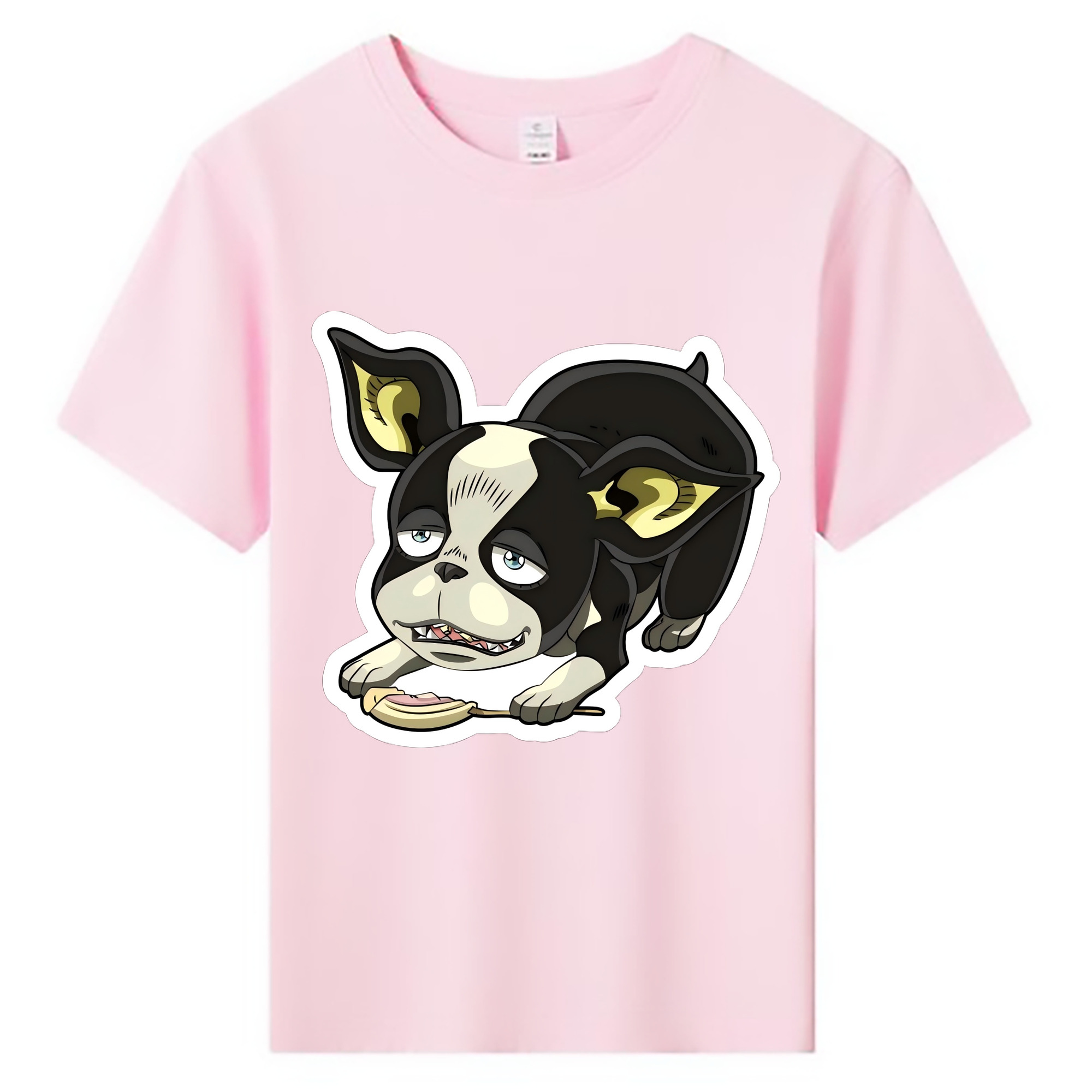 （画像用） ジョジョの奇妙な冒険 イギー JoJo's Bizarre Adventure Iggy 綿100％キッズTシャツ（フロントプリント）