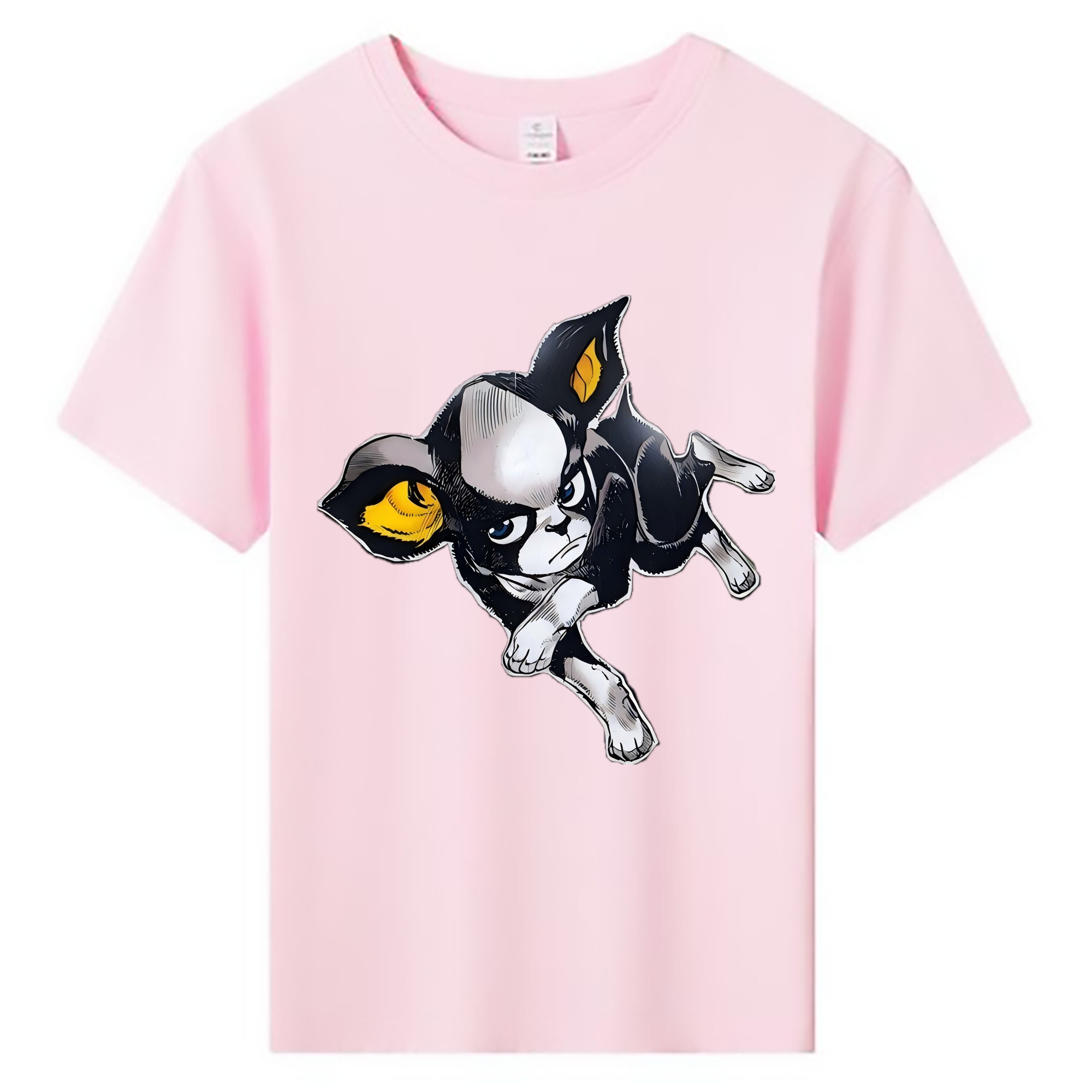 （画像用） ジョジョの奇妙な冒険 イギー JoJo's Bizarre Adventure Iggy 綿100％キッズTシャツ（フロントプリント）