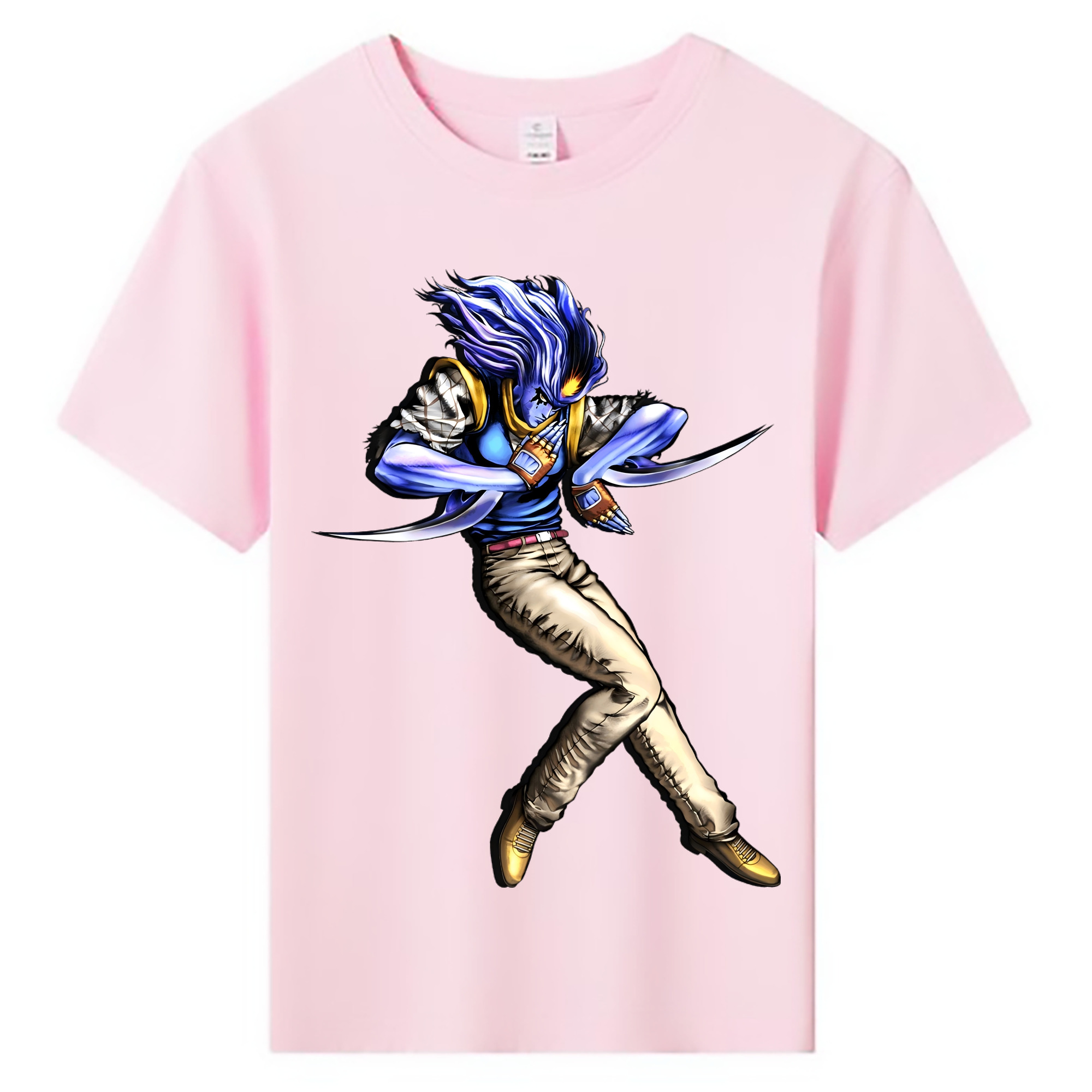 （画像用） ジョジョの奇妙な冒険 JoJo's Bizarre Adventure 綿100％キッズTシャツ（フロントプリント）