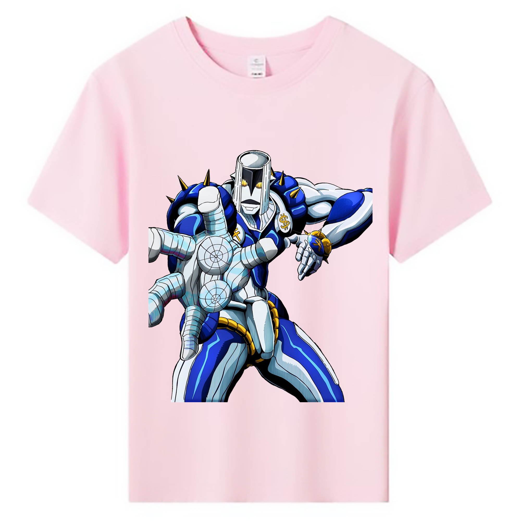 （画像用） ジョジョの奇妙な冒険 虹村億泰 にじむら おくやす JoJo's Bizarre Adventure Nijimura Okuyasu 綿100％キッズTシャツ（フロントプリント）