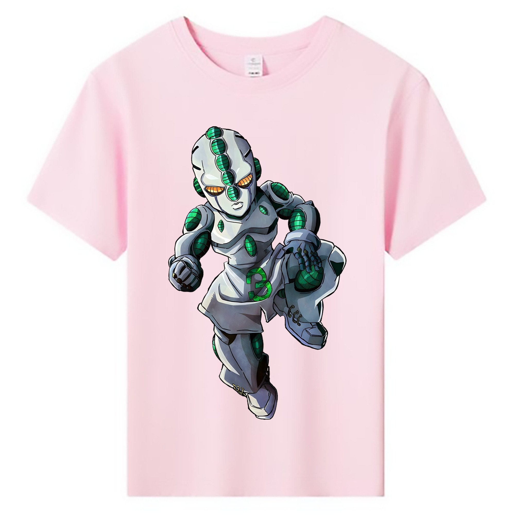 （画像用） ジョジョの奇妙な冒険 広瀨康一 JoJo's Bizarre Adventure Hirose Koichi 綿100％キッズTシャツ（フロントプリント）