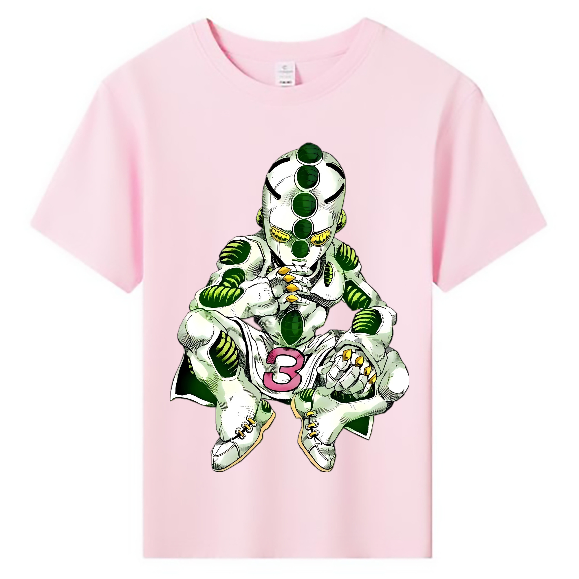 （画像用） ジョジョの奇妙な冒険 広瀨康一 JoJo's Bizarre Adventure Hirose Koichi 綿100％キッズTシャツ（フロントプリント）