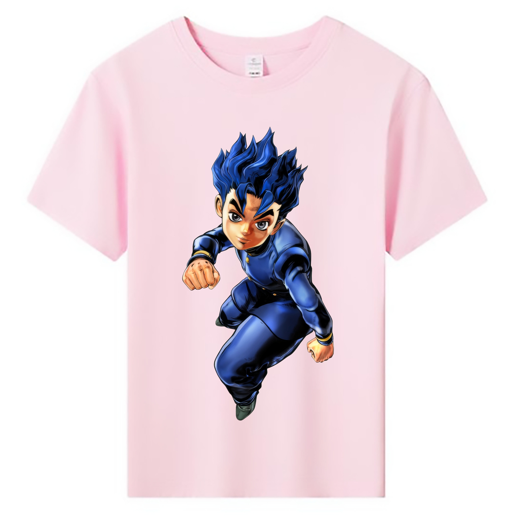 （画像用） ジョジョの奇妙な冒険 広瀨康一 JoJo's Bizarre Adventure Hirose Koichi 綿100％キッズTシャツ（フロントプリント）