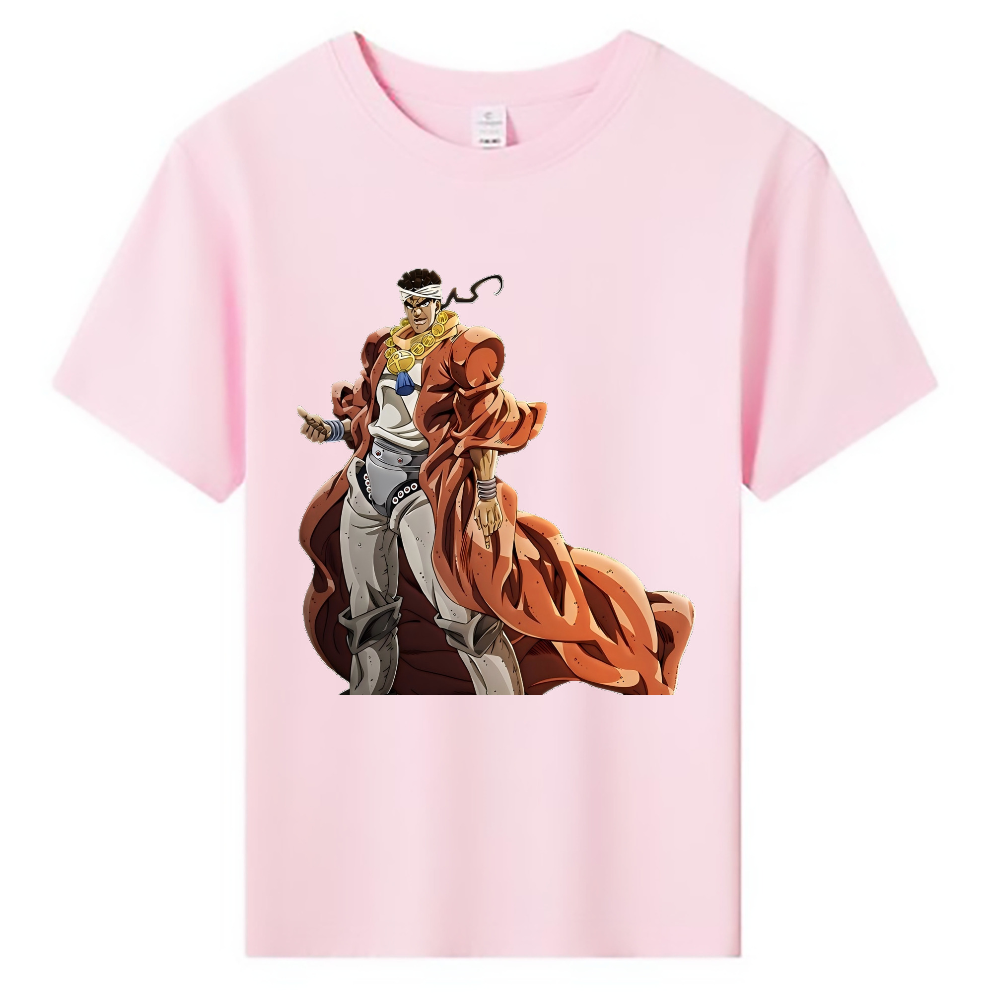 （画像用） ジョジョの奇妙な冒険 ムハンマド?アブドゥル JoJo's Bizarre Adventure Muhammad Avdol 綿100％キッズTシャツ（フロントプリント）