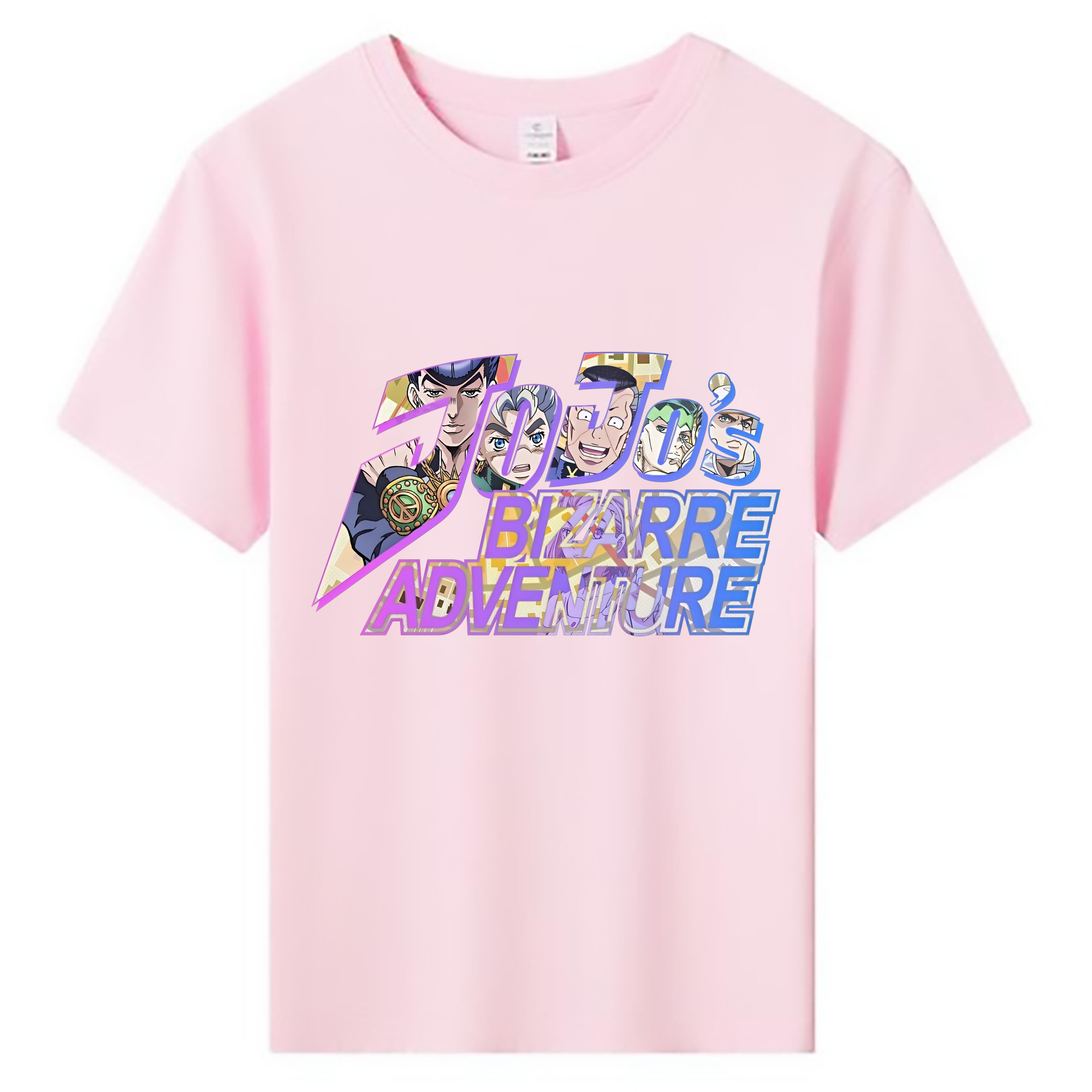 （画像用） ジョジョの奇妙な冒険 JoJo's Bizarre Adventure 綿100％キッズTシャツ（フロントプリント）