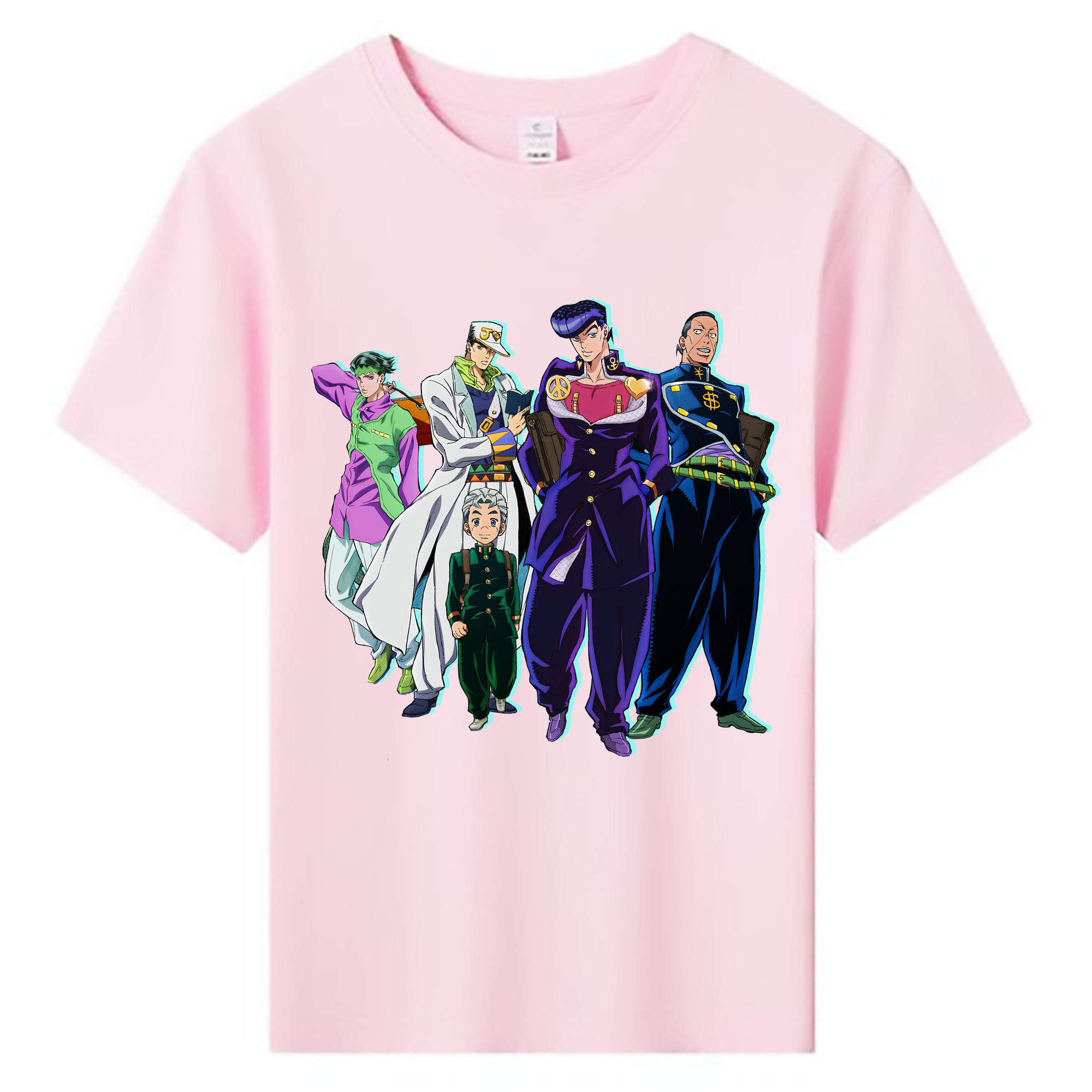 （画像用） ジョジョの奇妙な冒険 JoJo's Bizarre Adventure 綿100％キッズTシャツ（フロントプリント）