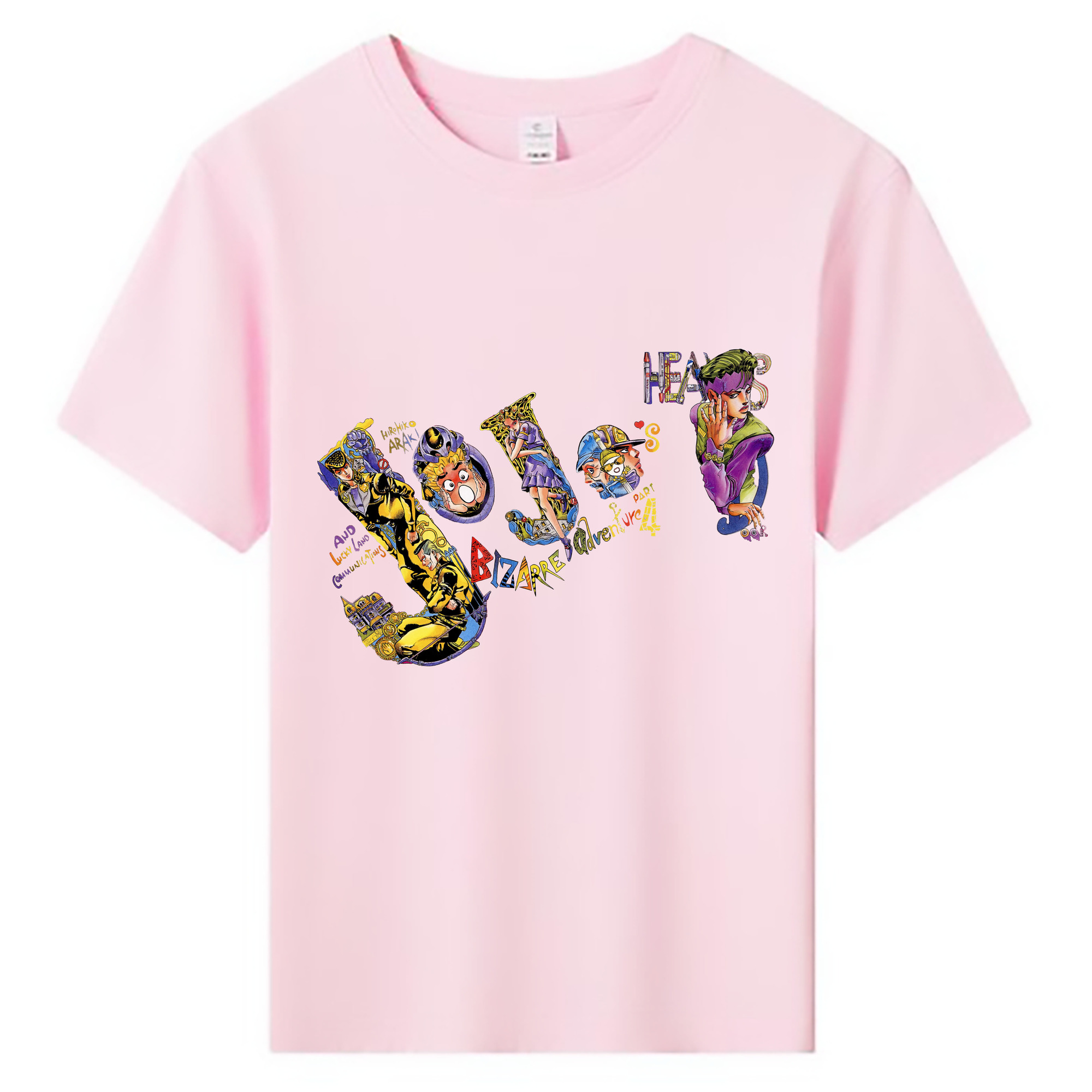 （画像用） ジョジョの奇妙な冒険 JoJo's Bizarre Adventure 綿100％キッズTシャツ（フロントプリント）