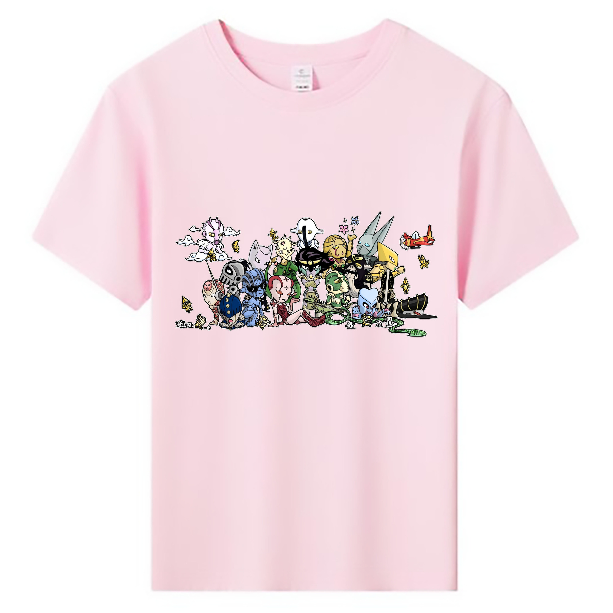 （画像用） ジョジョの奇妙な冒険 JoJo's Bizarre Adventure 綿100％キッズTシャツ（フロントプリント）
